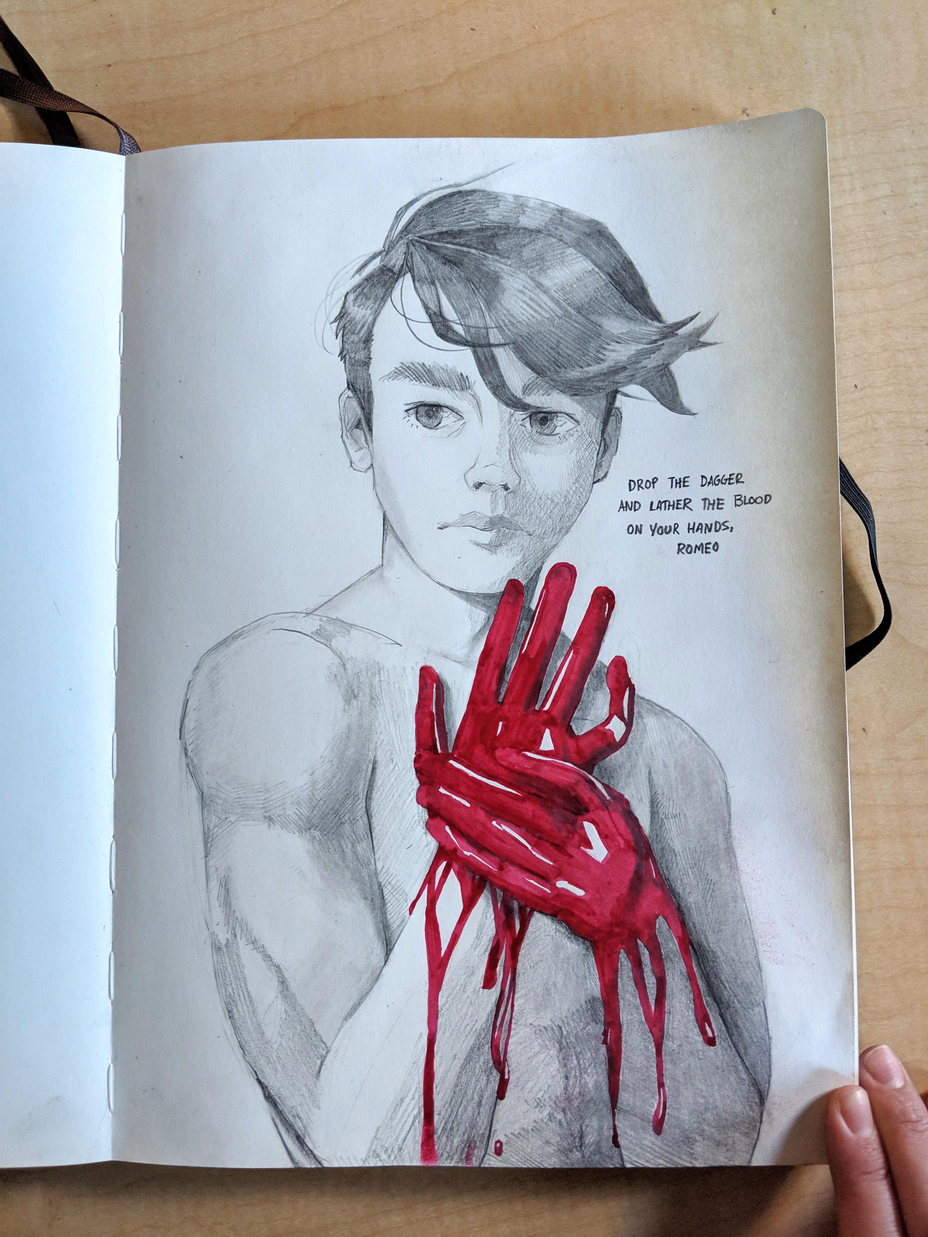 A drawing inspired by one of my favorite songs. r/Illustration