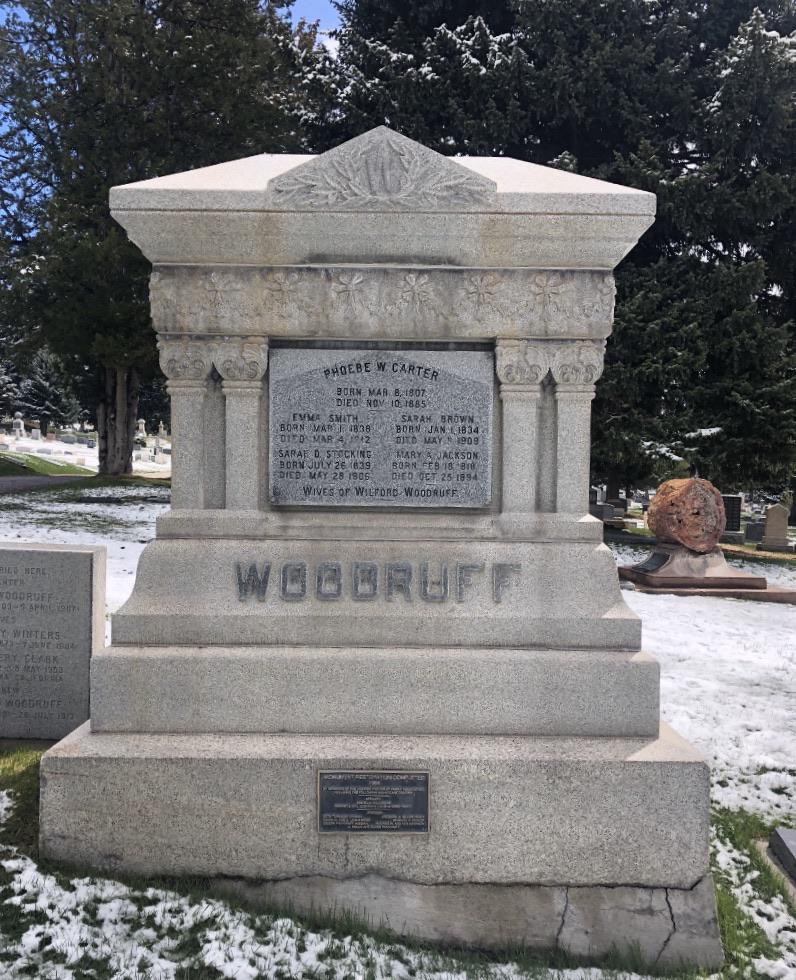 “Wives of Wilford Woodruff” — Five of the nine wives of the LDS Church