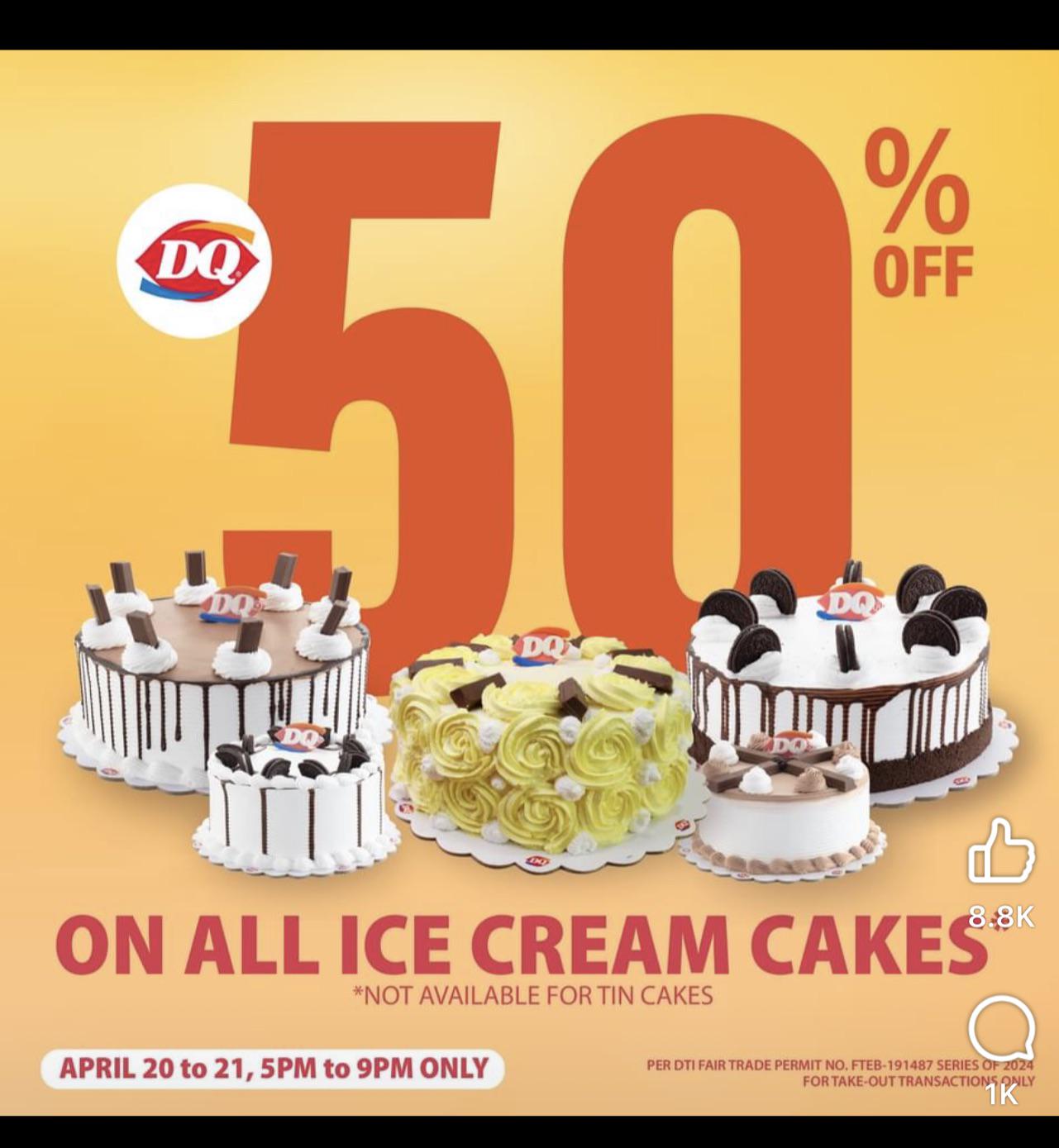 Ice Cream Cakes on Sale!! (DQ) r/Bacolod