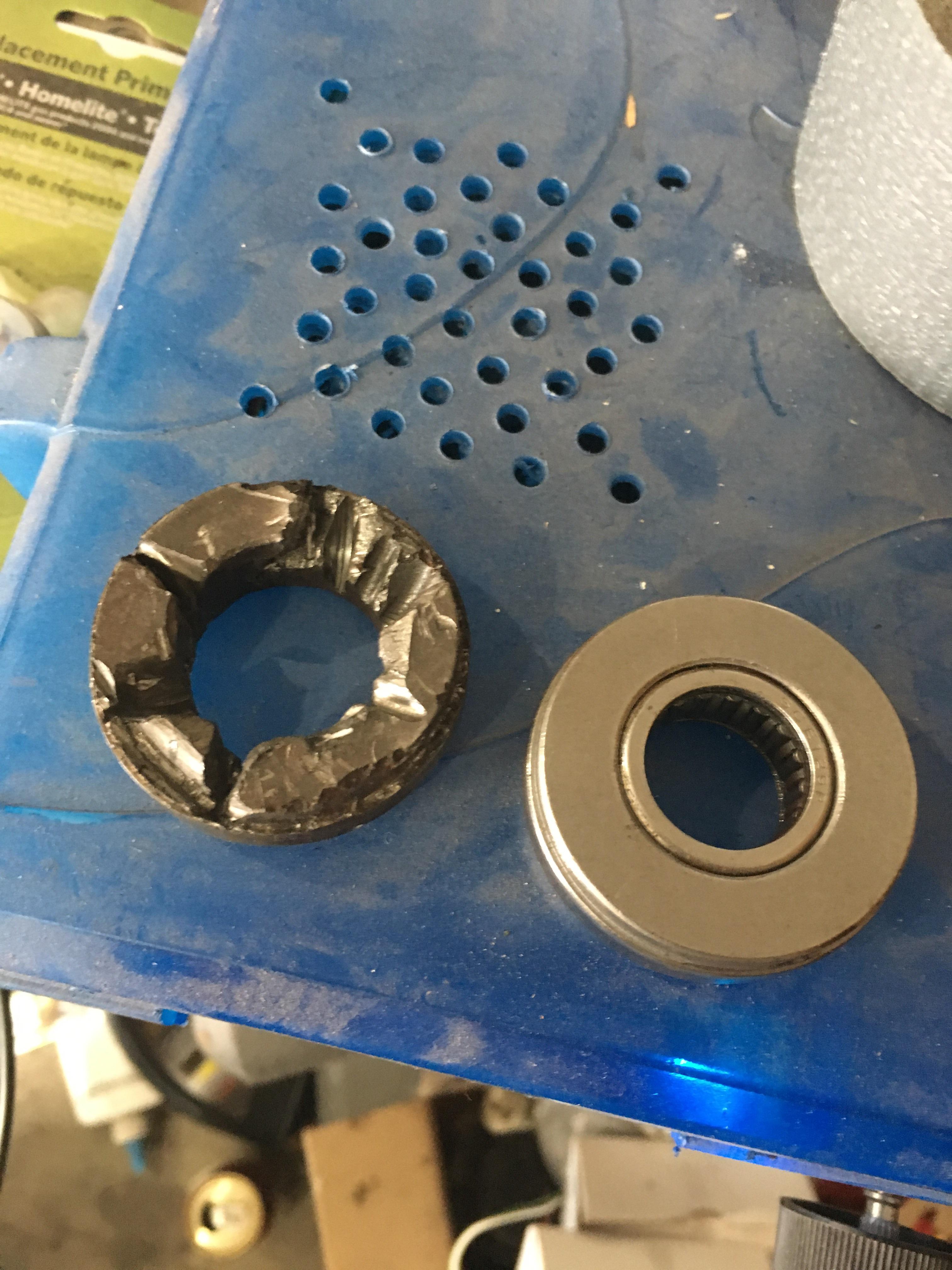 Pilot bearing needed convincing to come out.