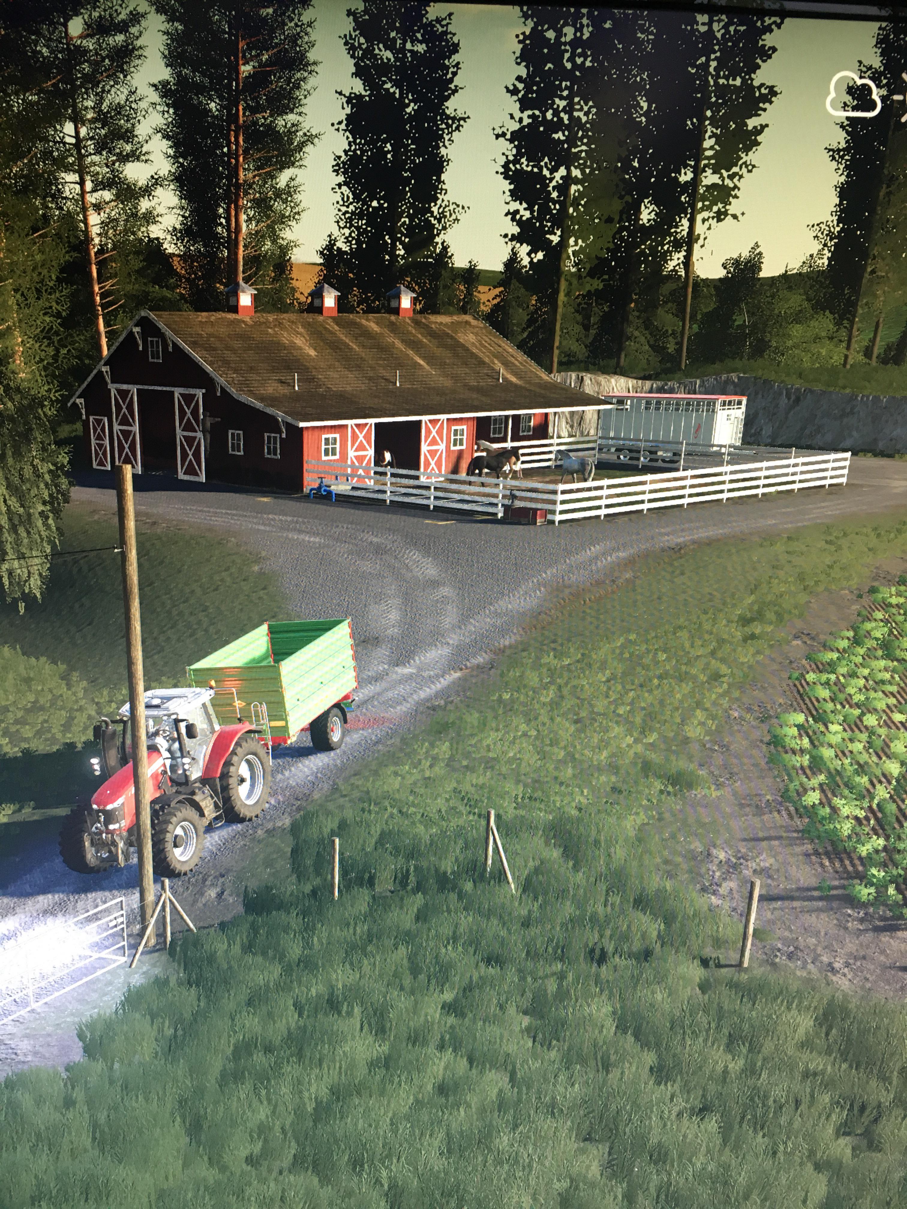 Forest is cleared, and the horses are here on Lone Oak! r