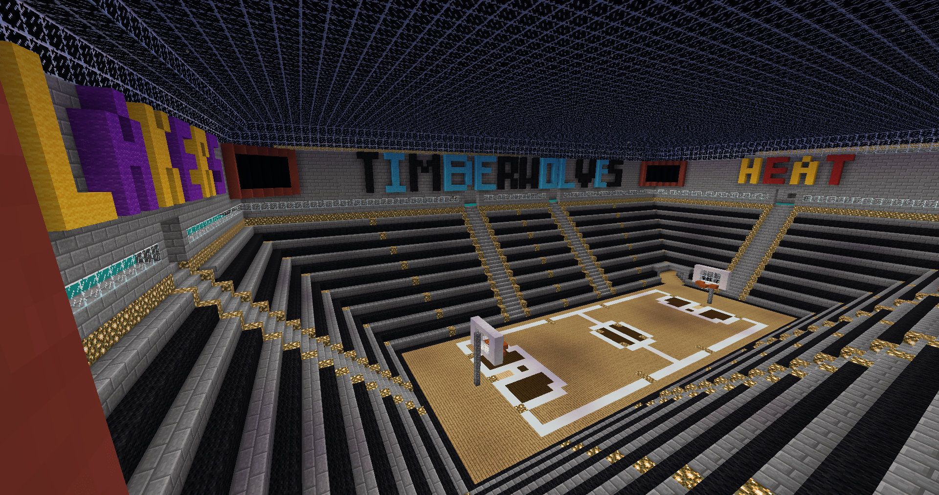 Minecraft Basketball Court