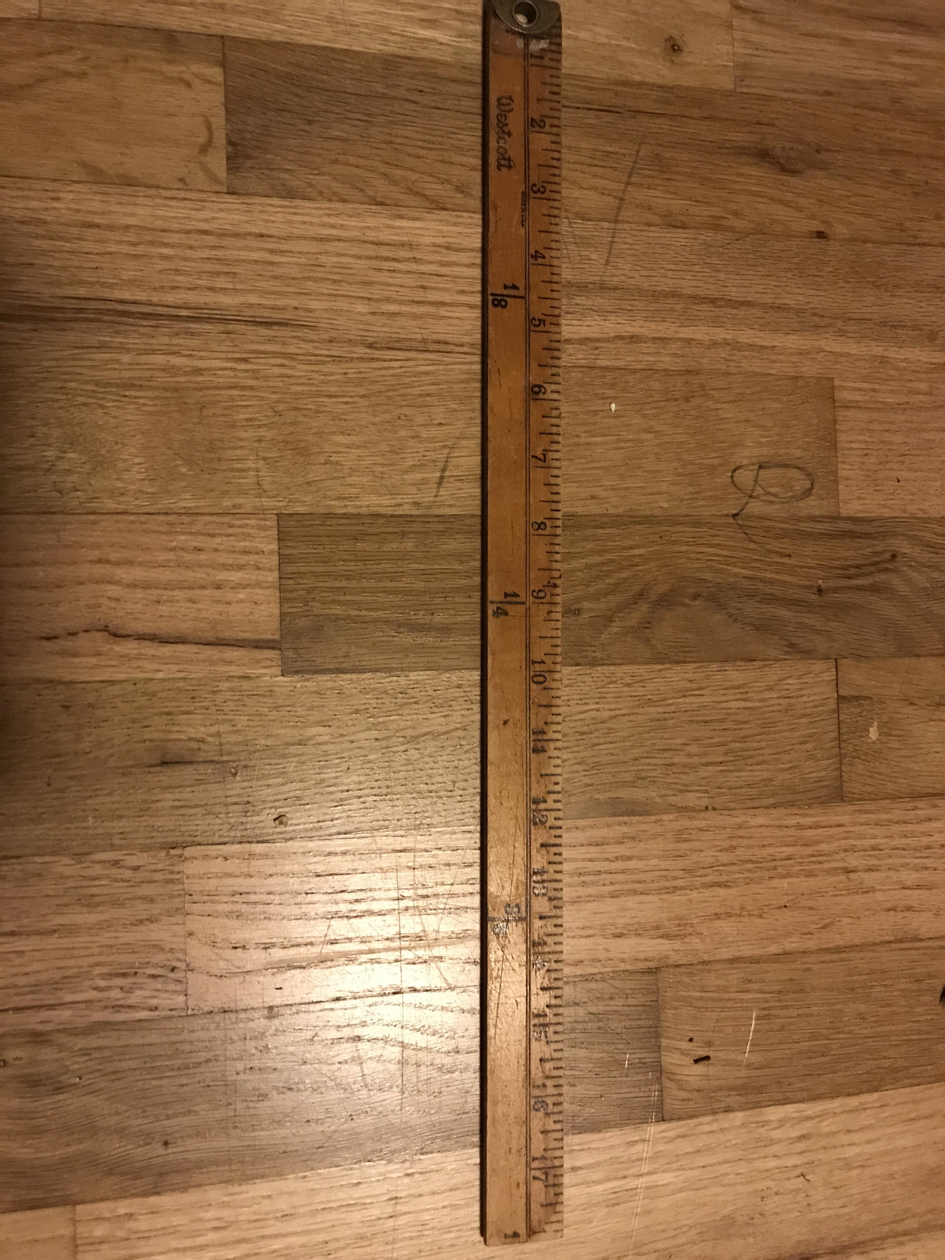 This 17 7/8 inch ruler I found mildlyinteresting