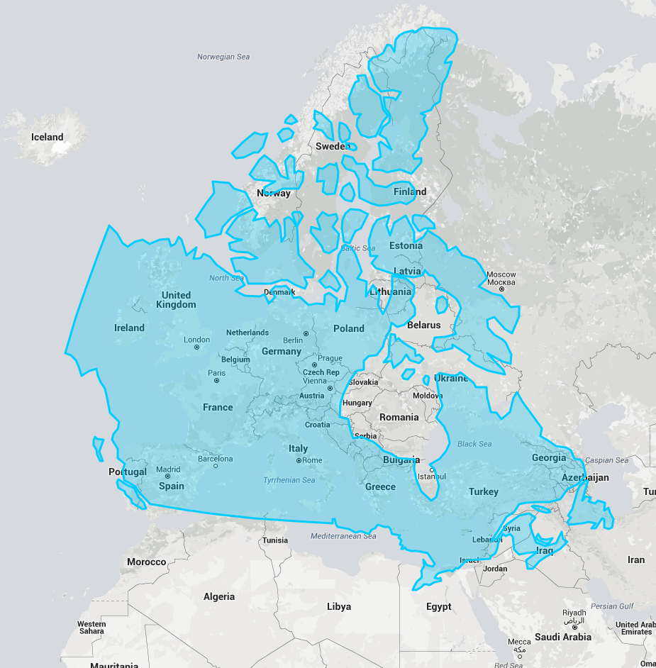 The size of Canada compared to the size of Europe [925x942] r/MapPorn