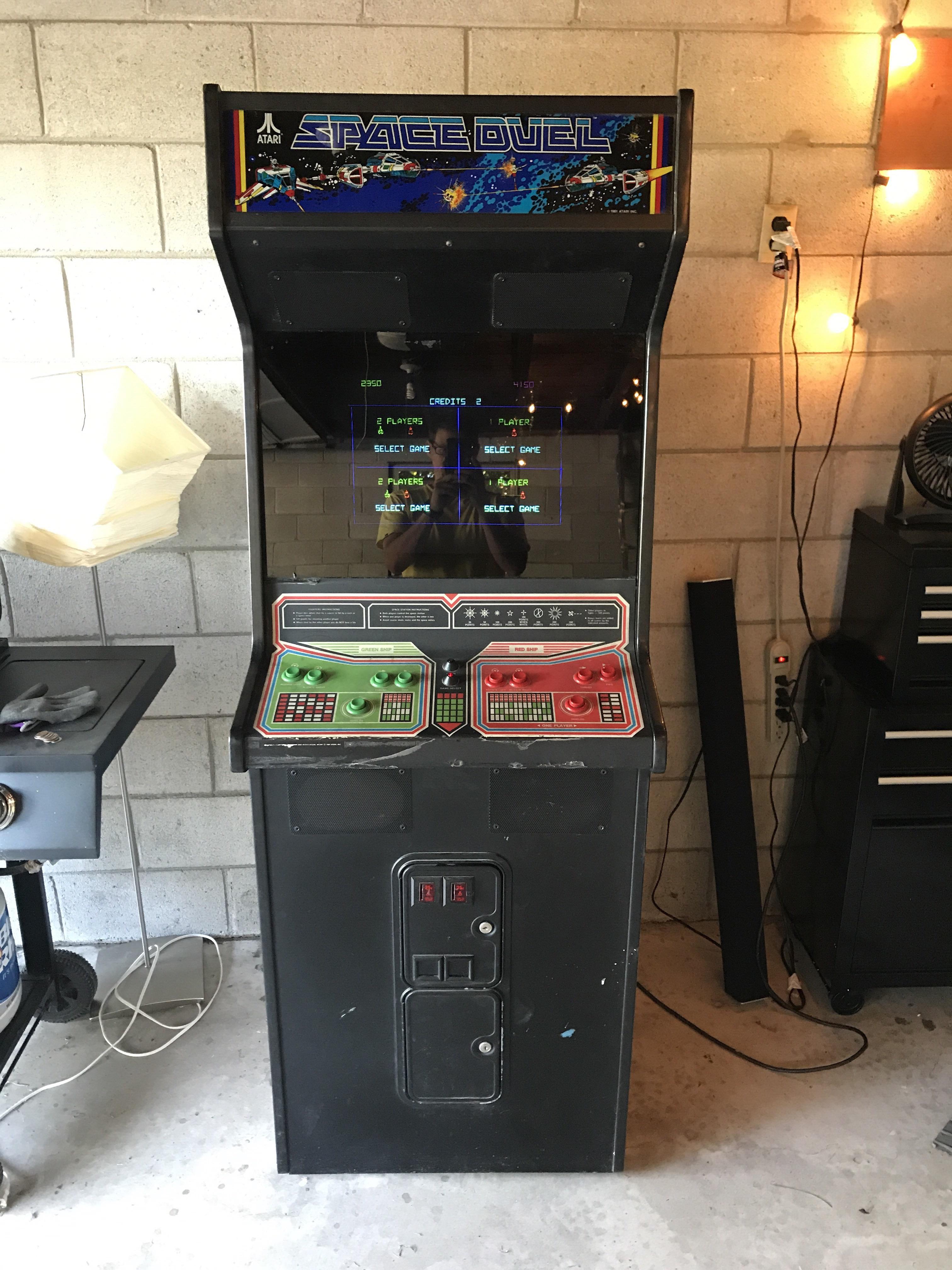 Dug up my first upright arcade game at an estate sale, Space Duel! r