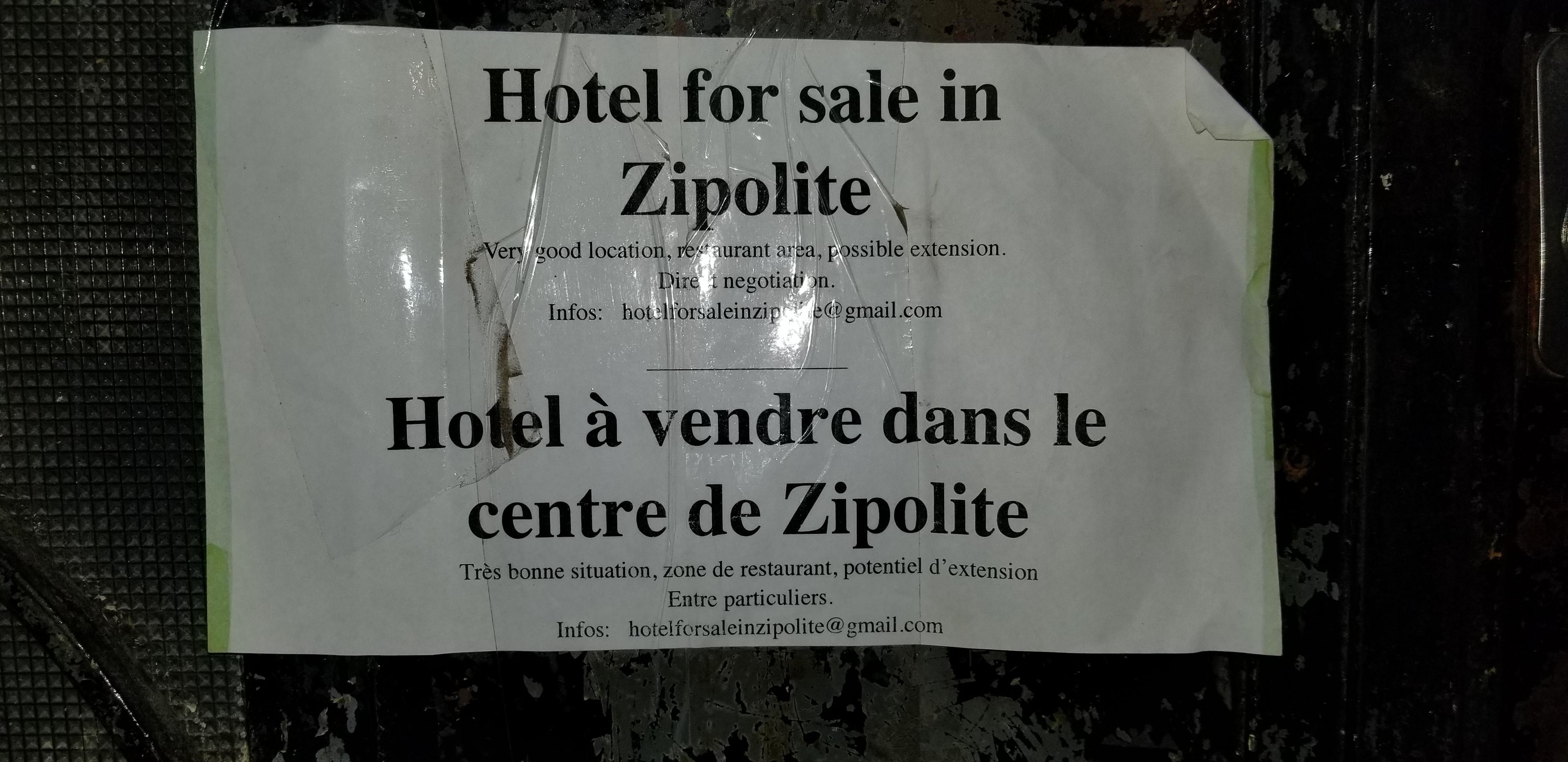 Hotel for sale in zipolite r/Oaxaca