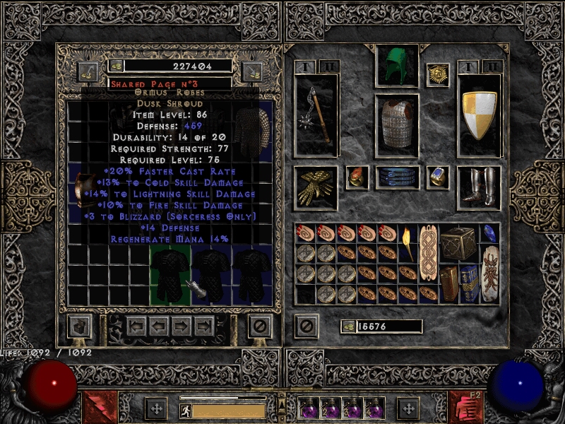 Diablo Gods were good to me today. First good ormus in 15 years diablo2