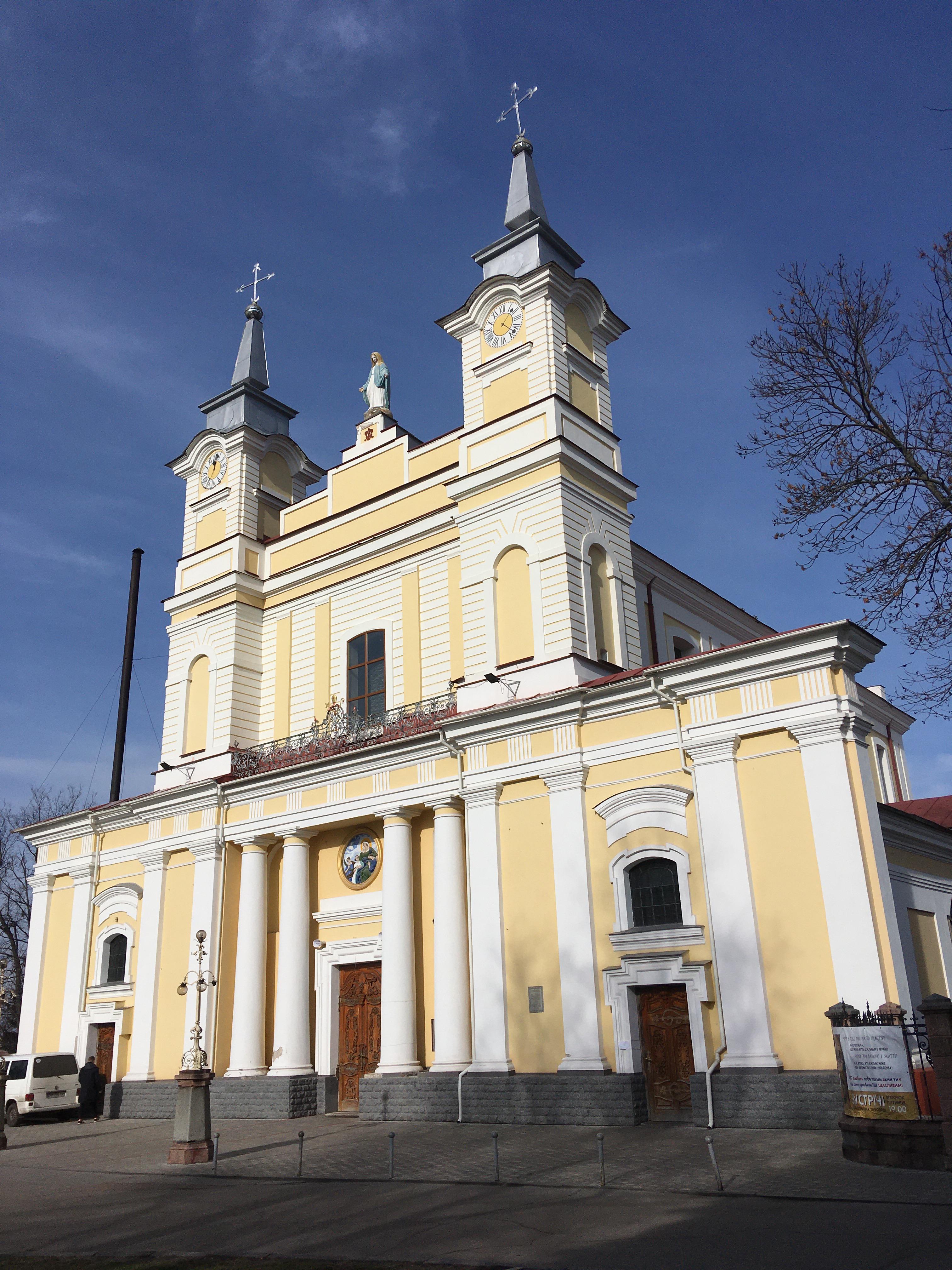 St. Sophia Catholic cathedral, 1746, in Zhytomyr, Central Ukraine. r
