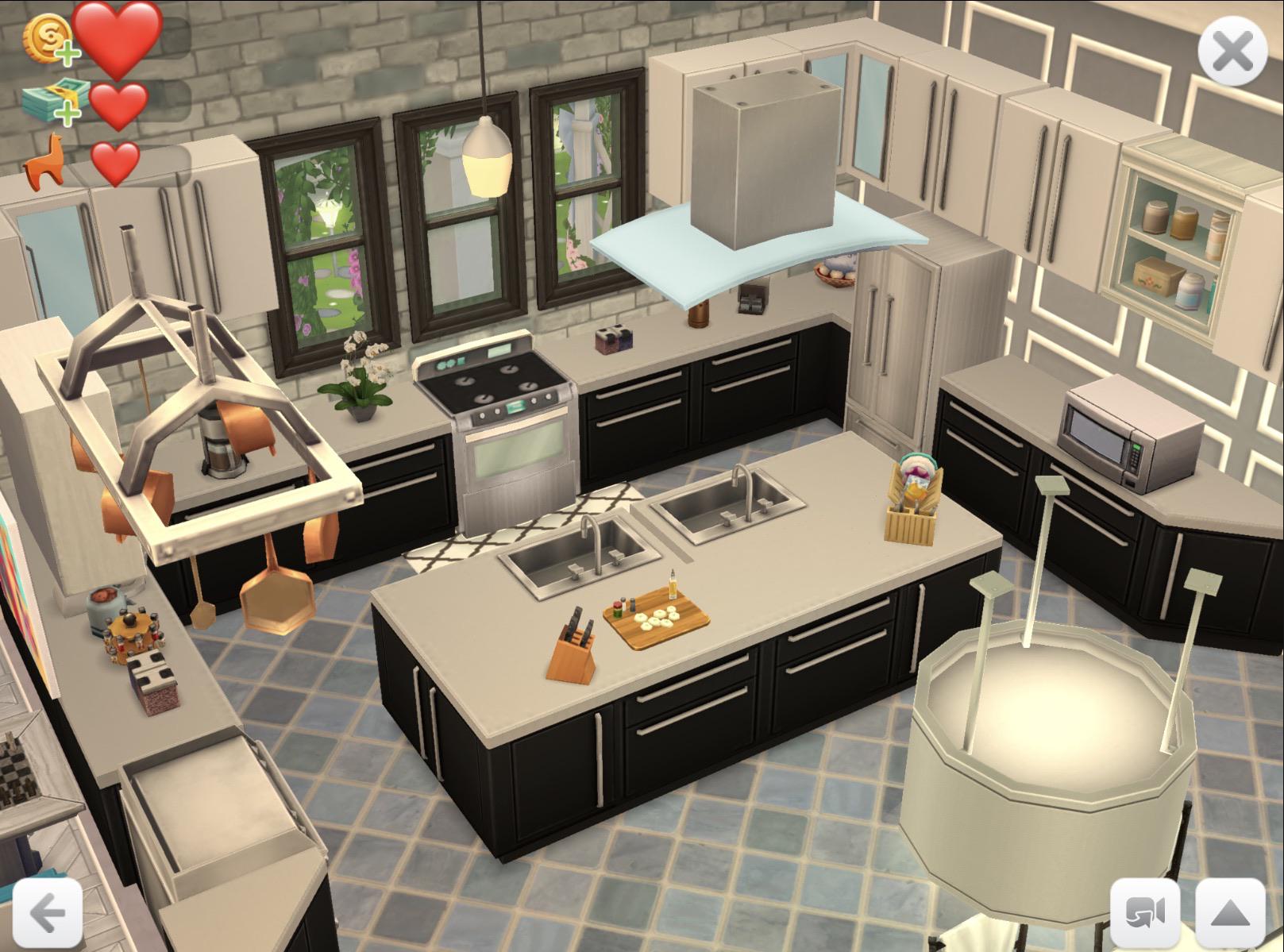 Anyone have this problem? I wanted to put in “double” sinks in my Sims dream kitchen but there