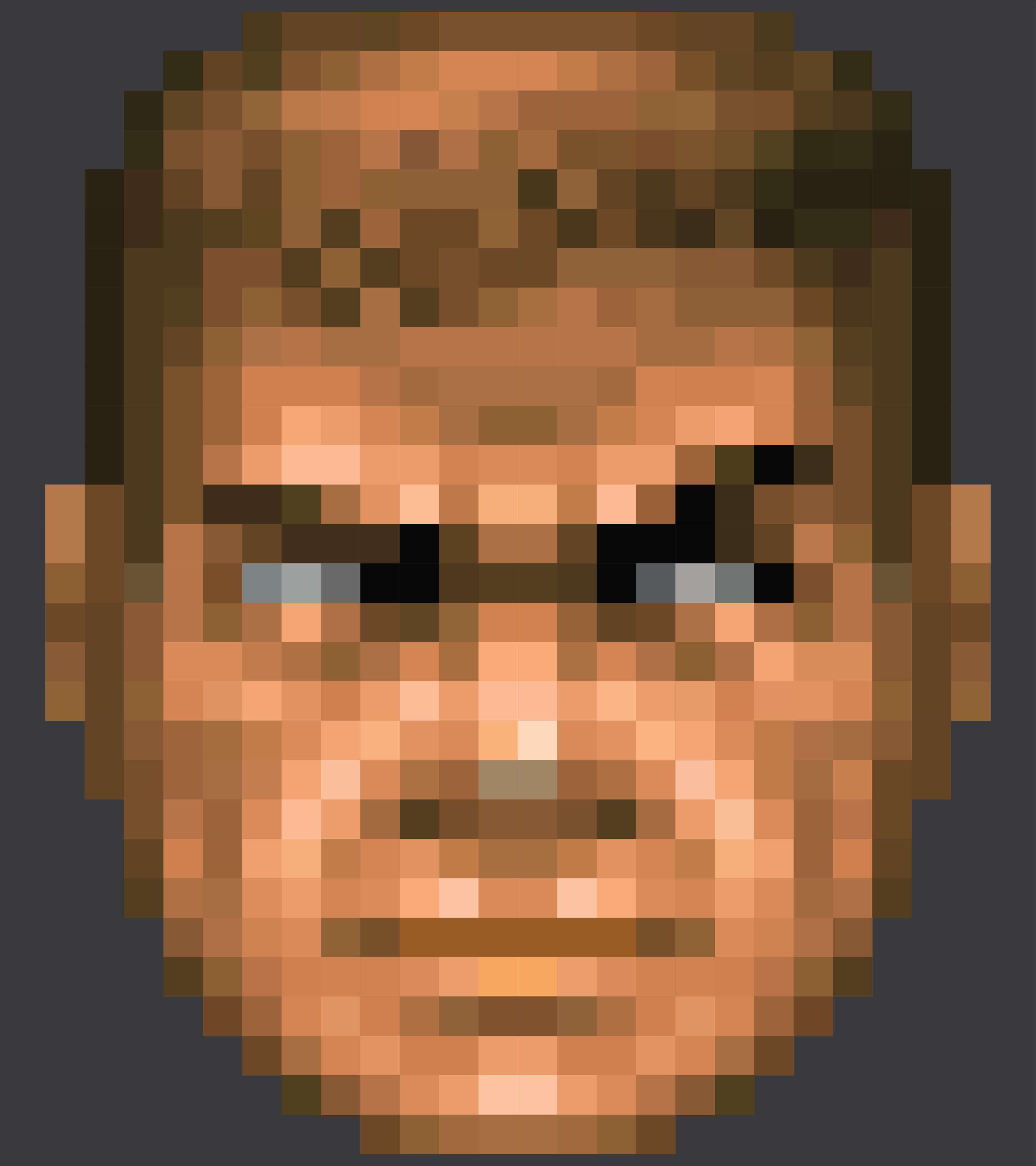 I couldn’t actually find a high res classic doom guy, so I made one in