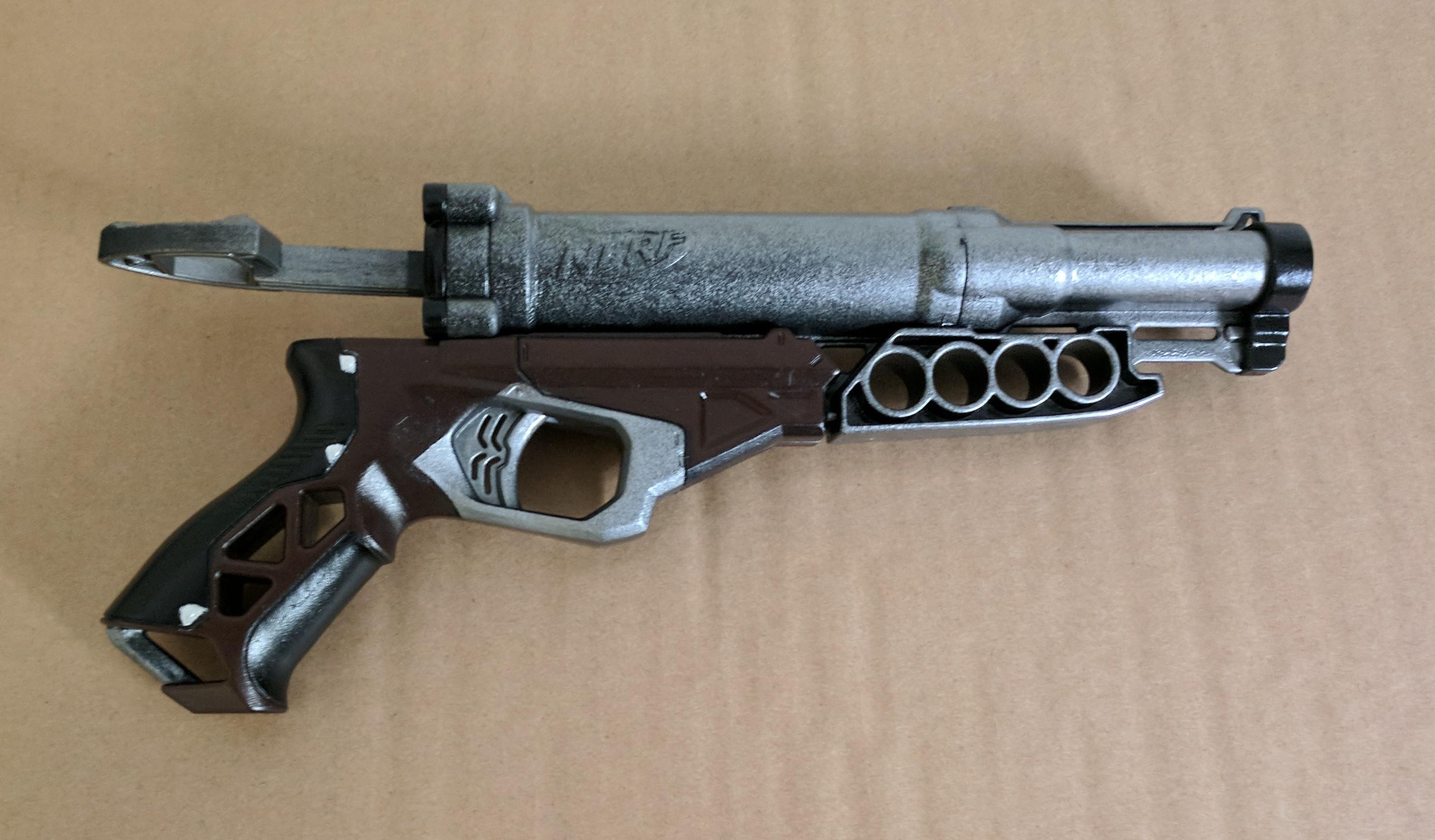 My first go at this new paint job deal. r/Nerf