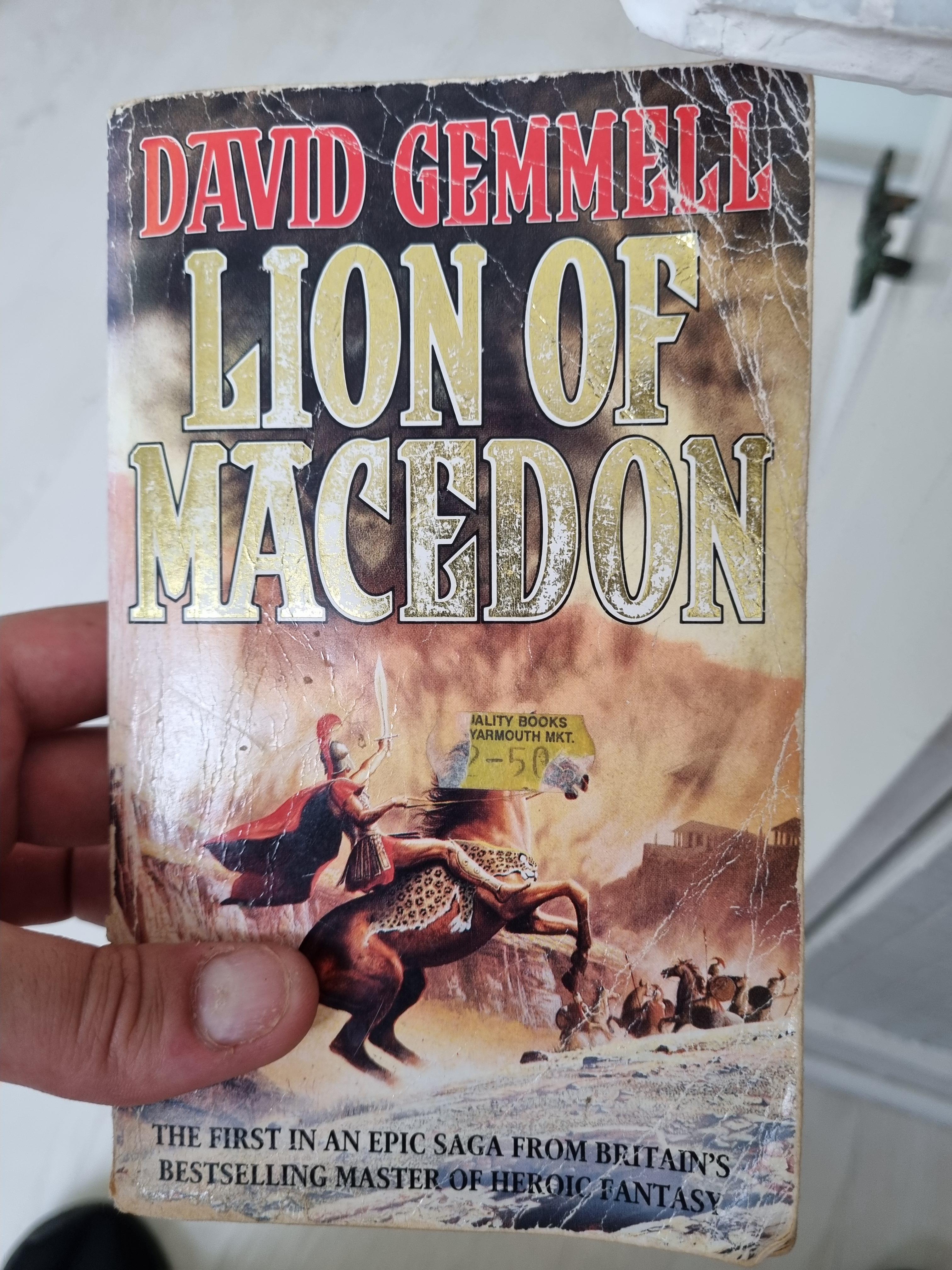 Dad's copy of Lion of Macedon, still one of my favourite books. This