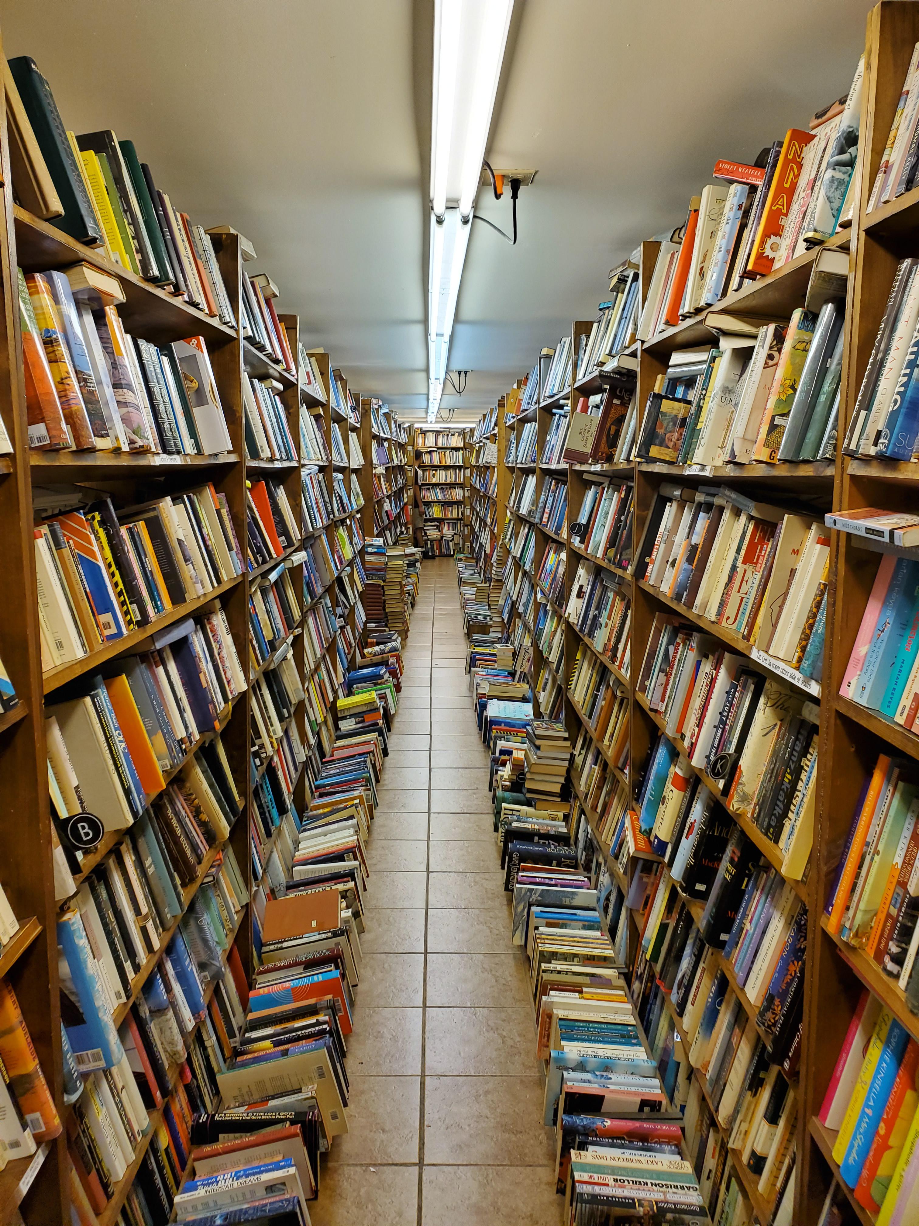 The basement of my local bookstore [OC] r/bookporn