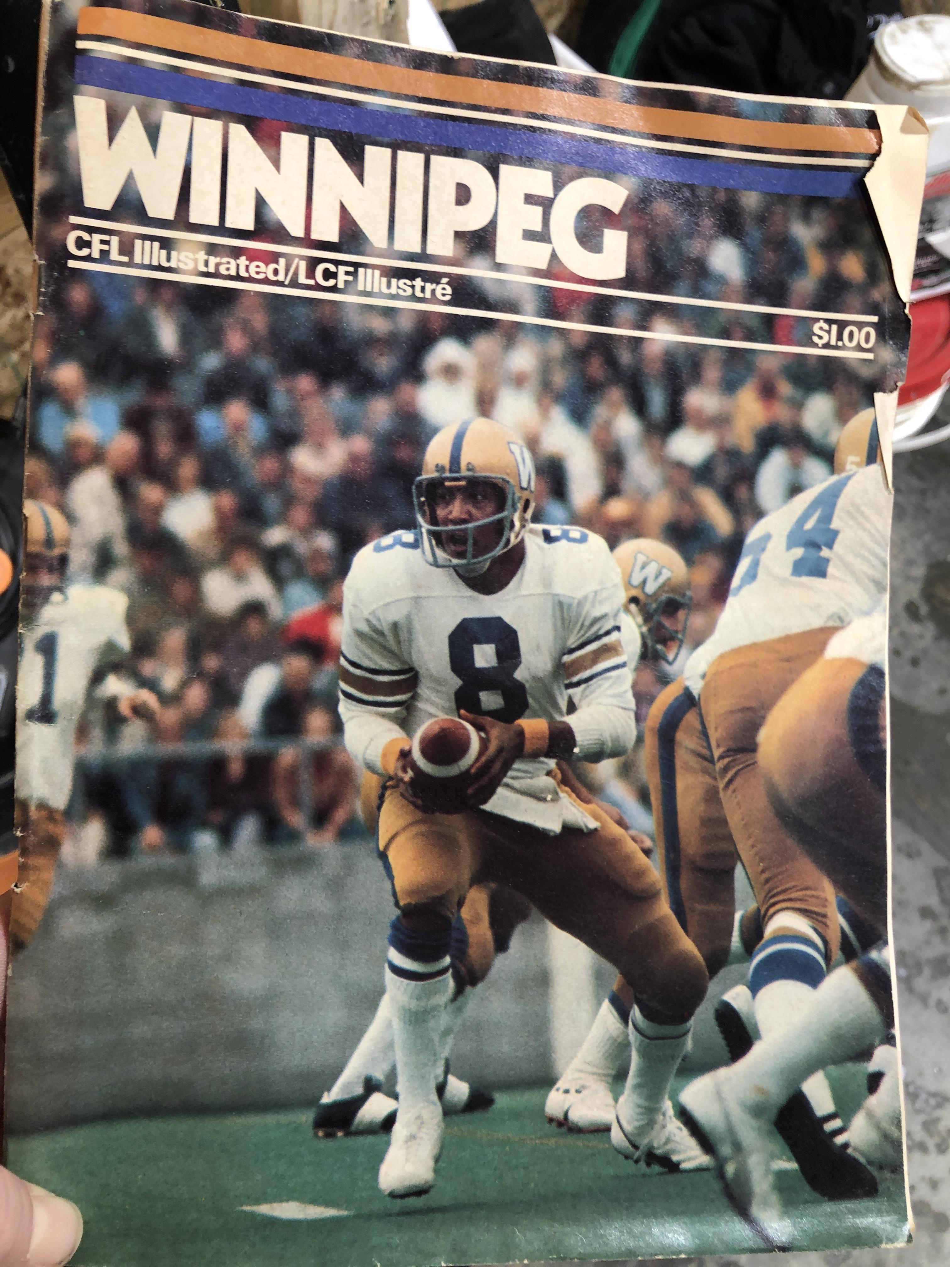 Labour day classic CFL illustrated September.1/75. Riders Vs Bombers