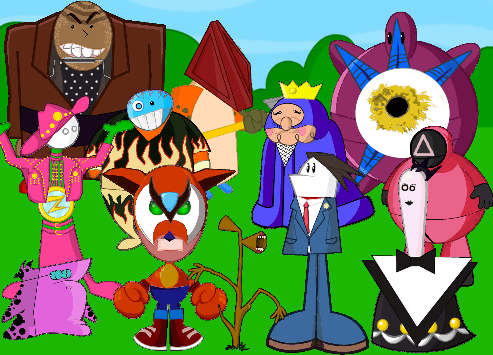 I made some Homestar Runner Halloween costumes, like the good old days. u/ftzpltc