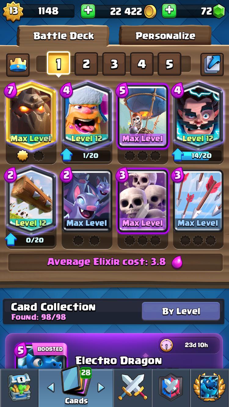 Please rate my deck 110, I’m currently just past 5600 and my career