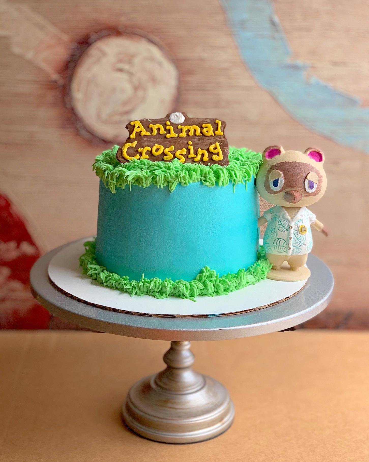[Homemade] Animal Crossing Birthday Cake r/food