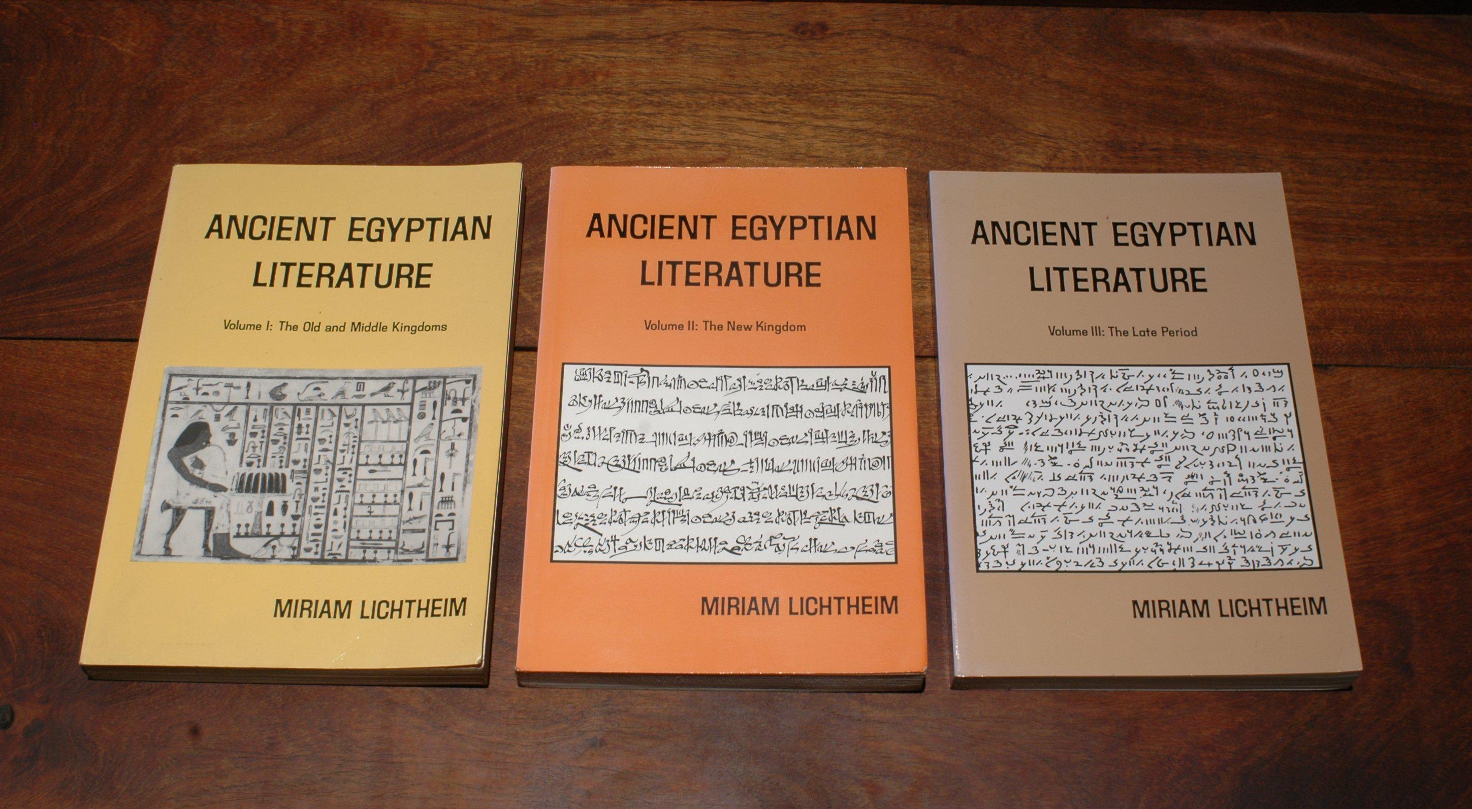Fascinating read. Academic collection of Ancient Egyptian Literature