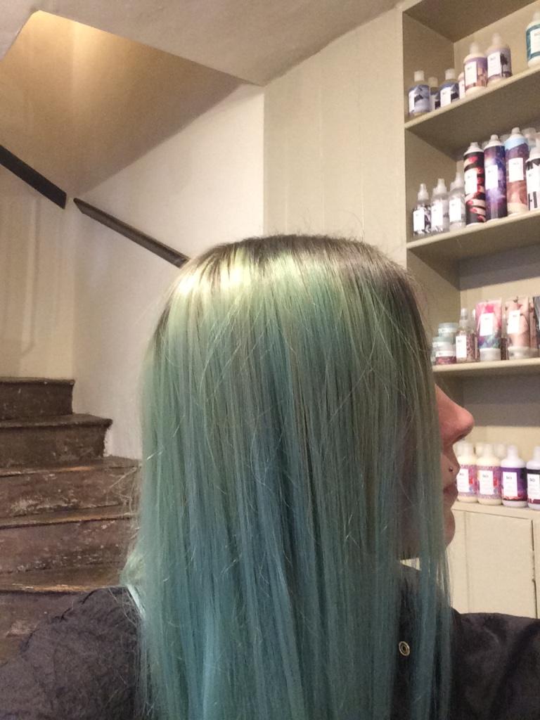 HELP does anyone have any tips on getting rid of blue stained hair