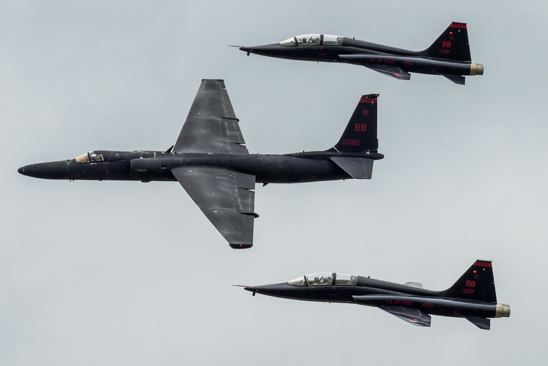 Hello Beautiful. Lockheed U2 Dragon Lady and Northrop T38 Talons at