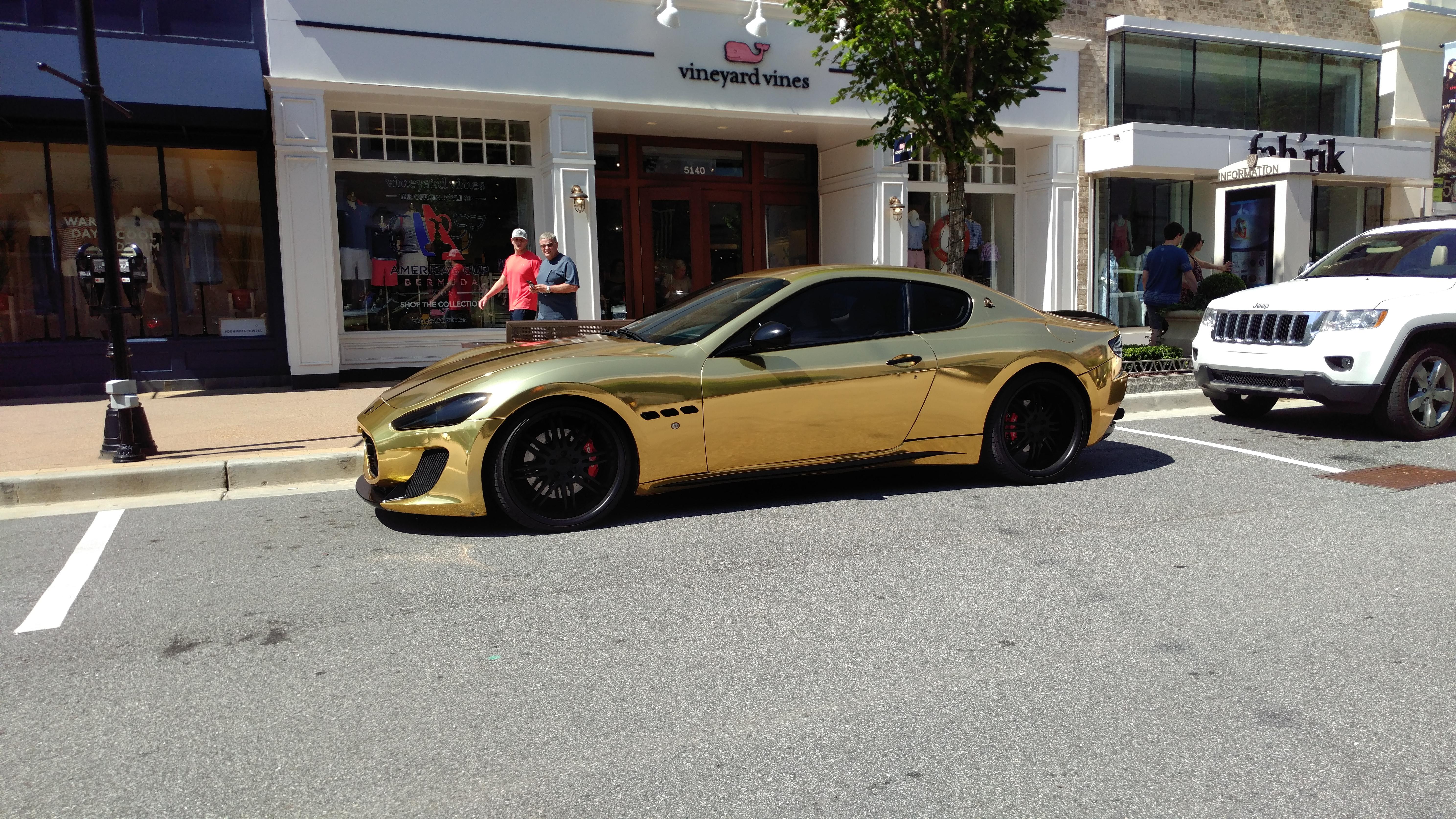 [Gold Maserati GranTurismo] in Alpharetta, GA r/spotted