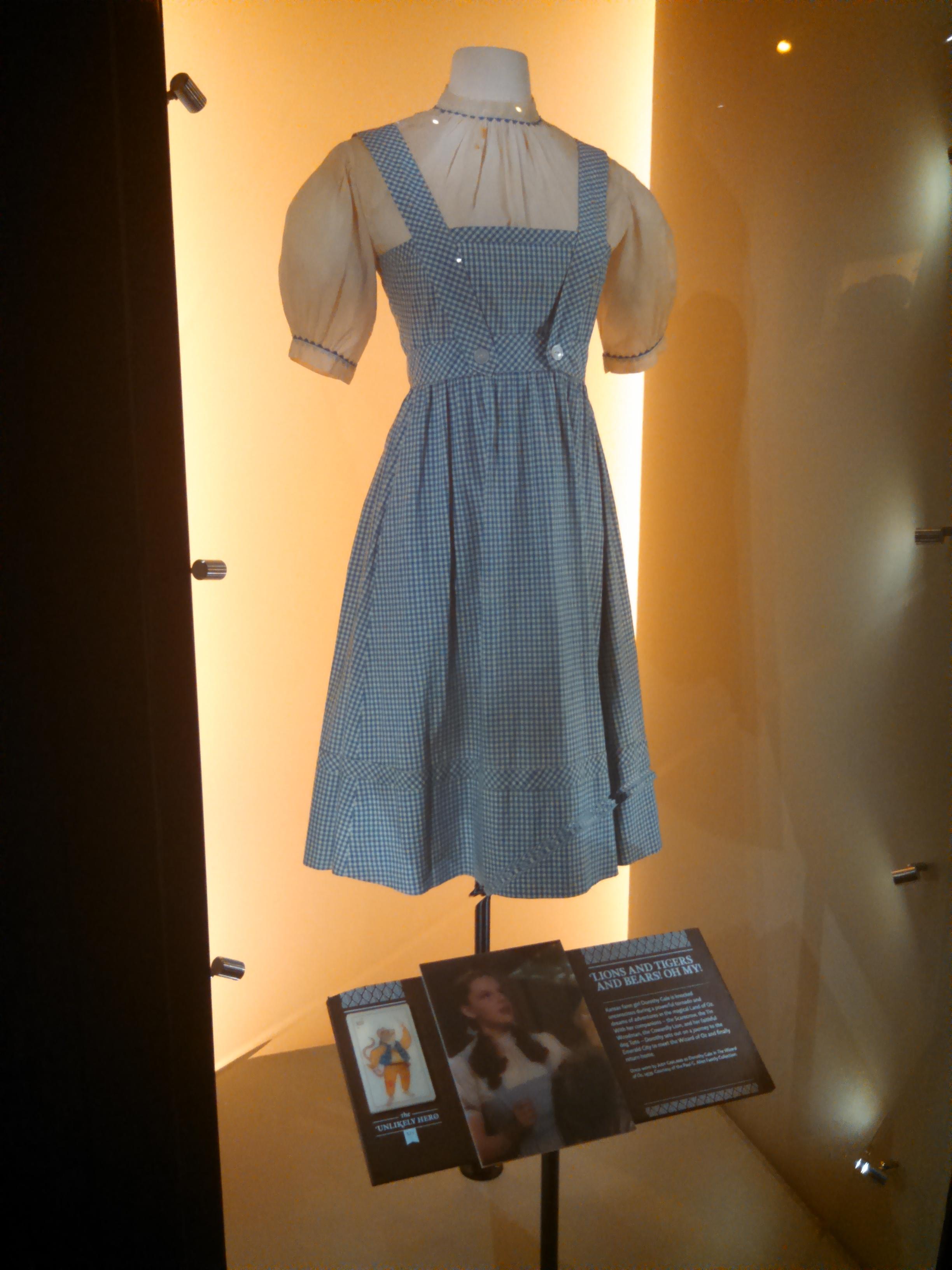 Dorothy's original dress from the Wizard of Oz, at the MoPop r