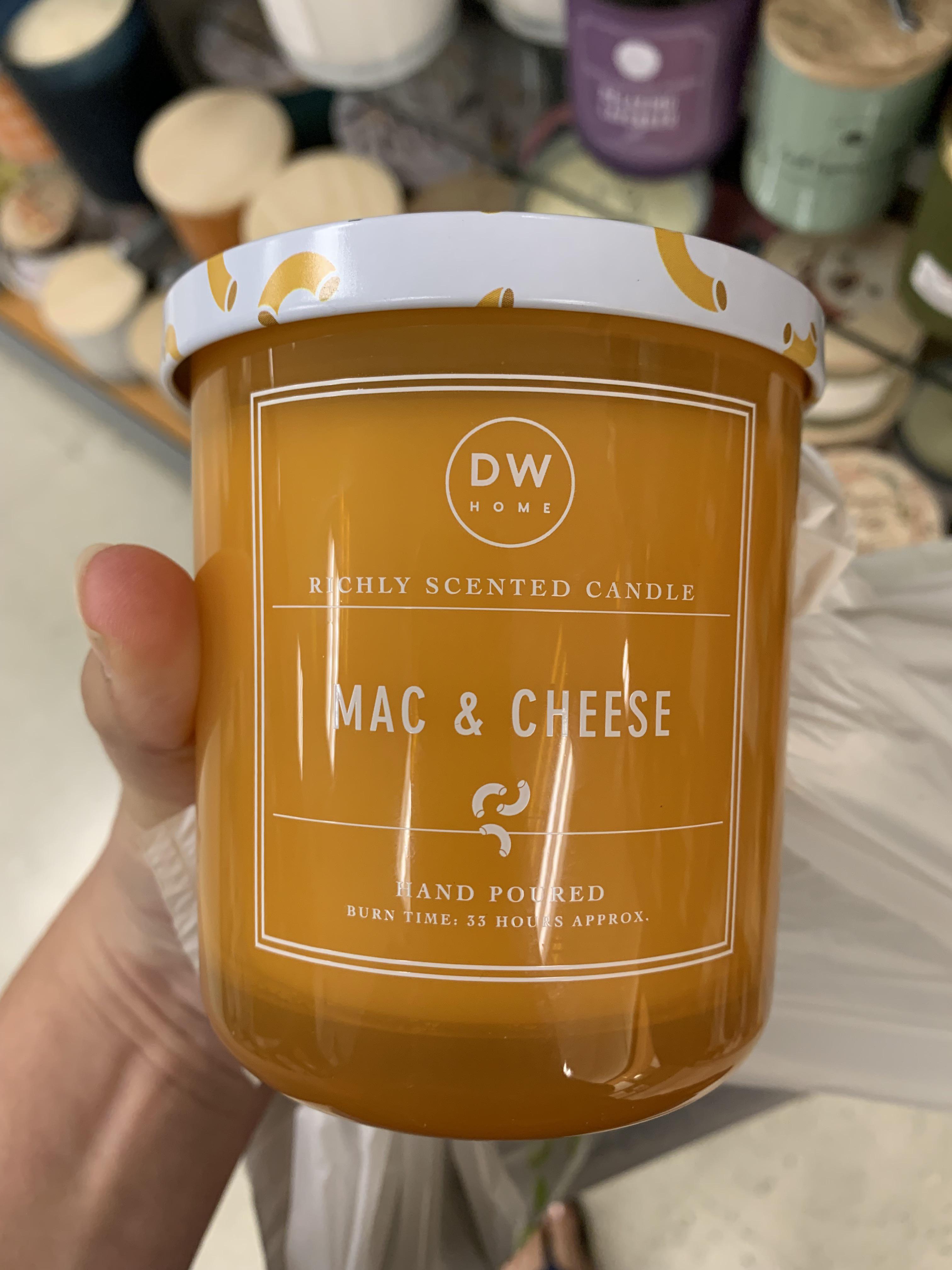 Mac & Cheese scented candle I found at TJ Max 🧀 r/RedCowEntertainment