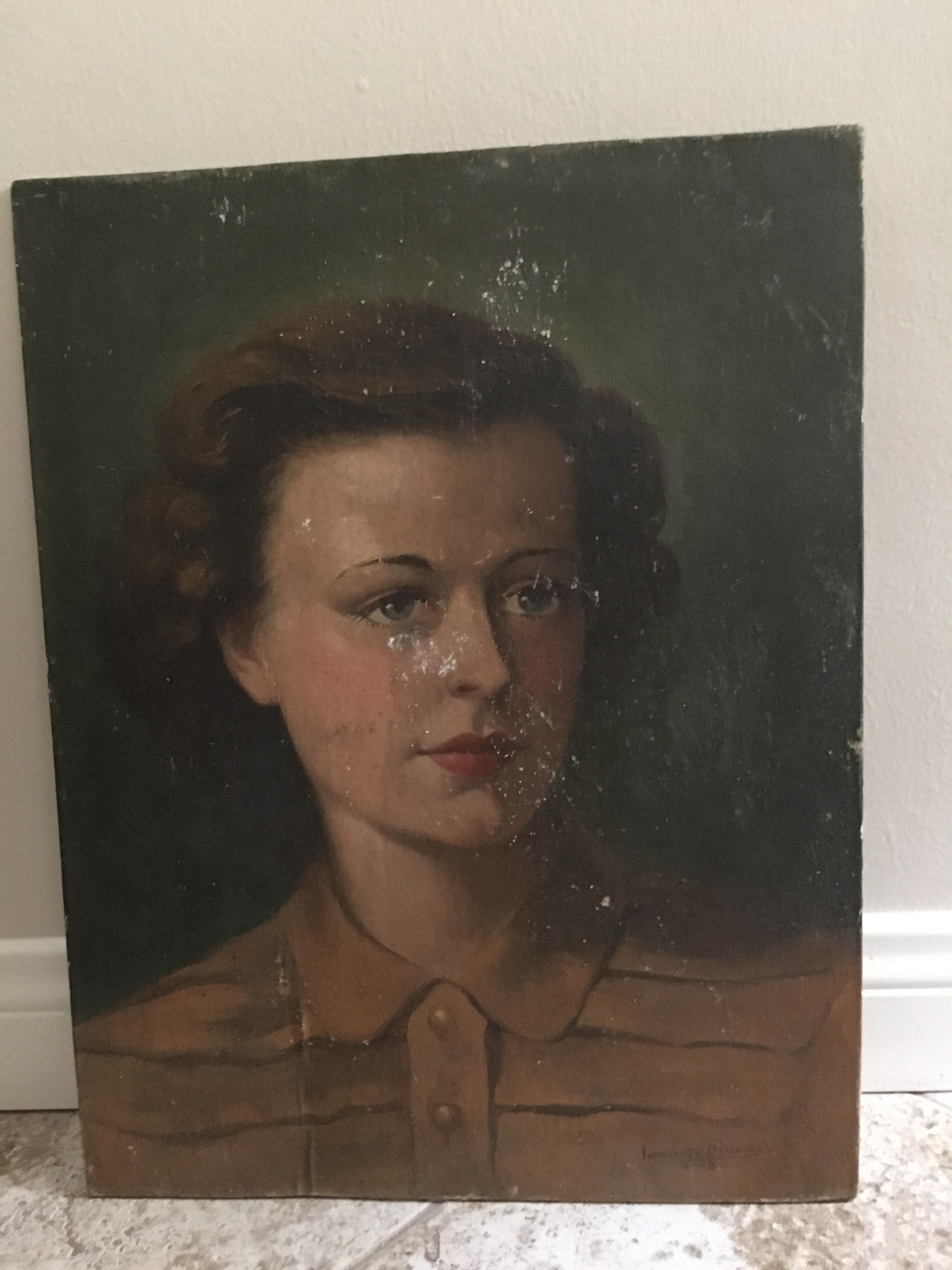 Found this painting in my apartment's storage container. Painted by