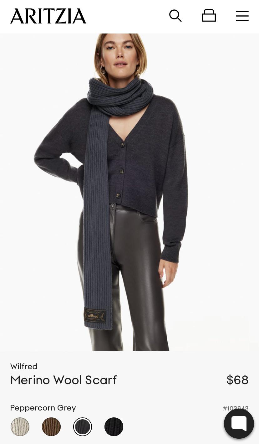 Do you remove the label off your scarves? r/Aritzia