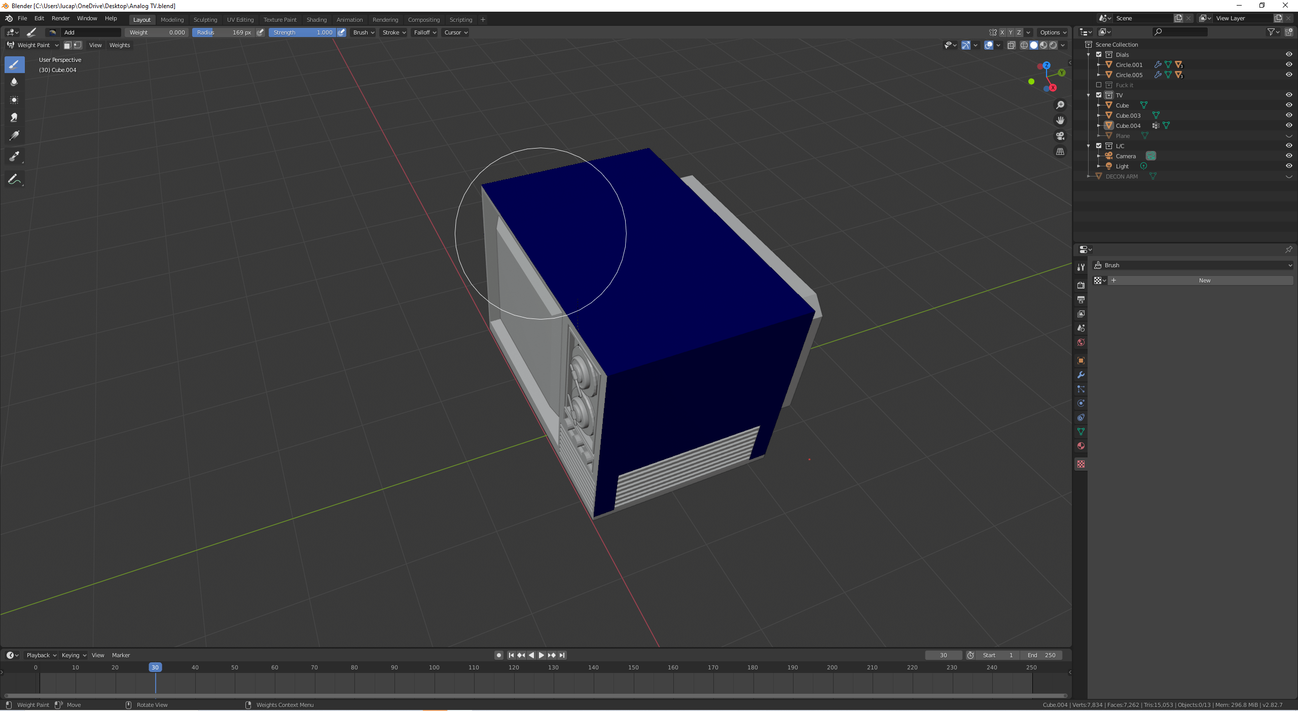 Weight paint not working? When I try and paint on, nothing happens r