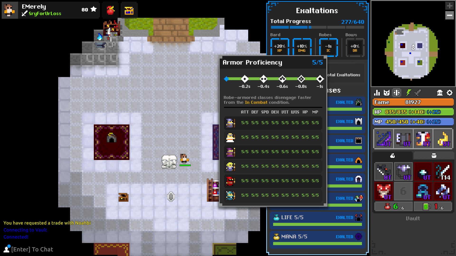 2nd person to fully exalt all robes! Bard is cracked btw! r/RotMG