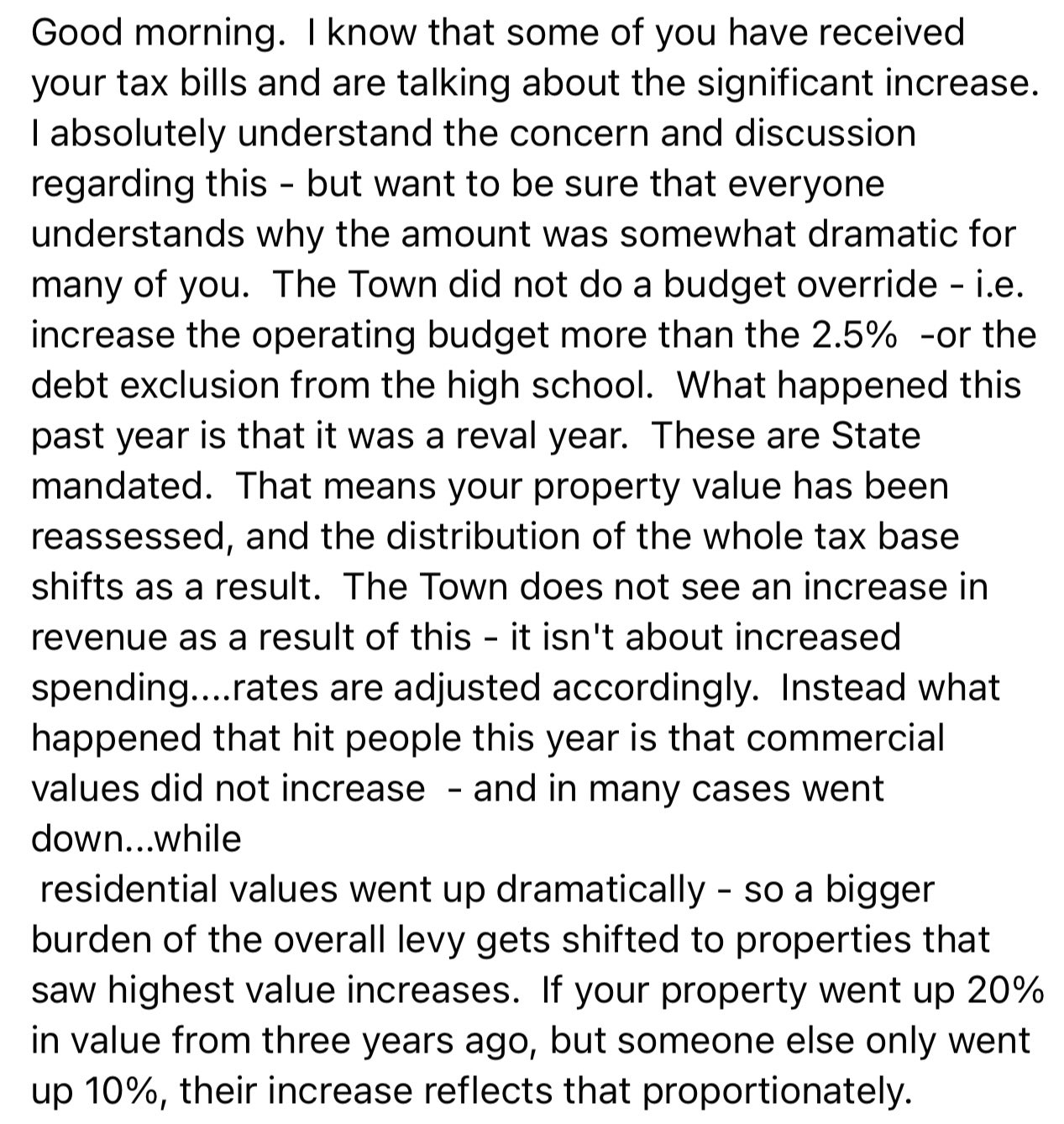 Saw a post recently about property tax bill increases. This *may* be part of why r/WorcesterMA