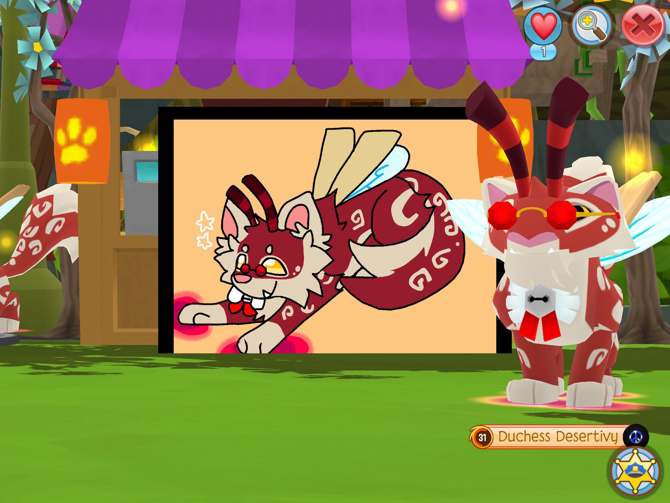 Someone made this lovely art of my snow leopard ) their username is