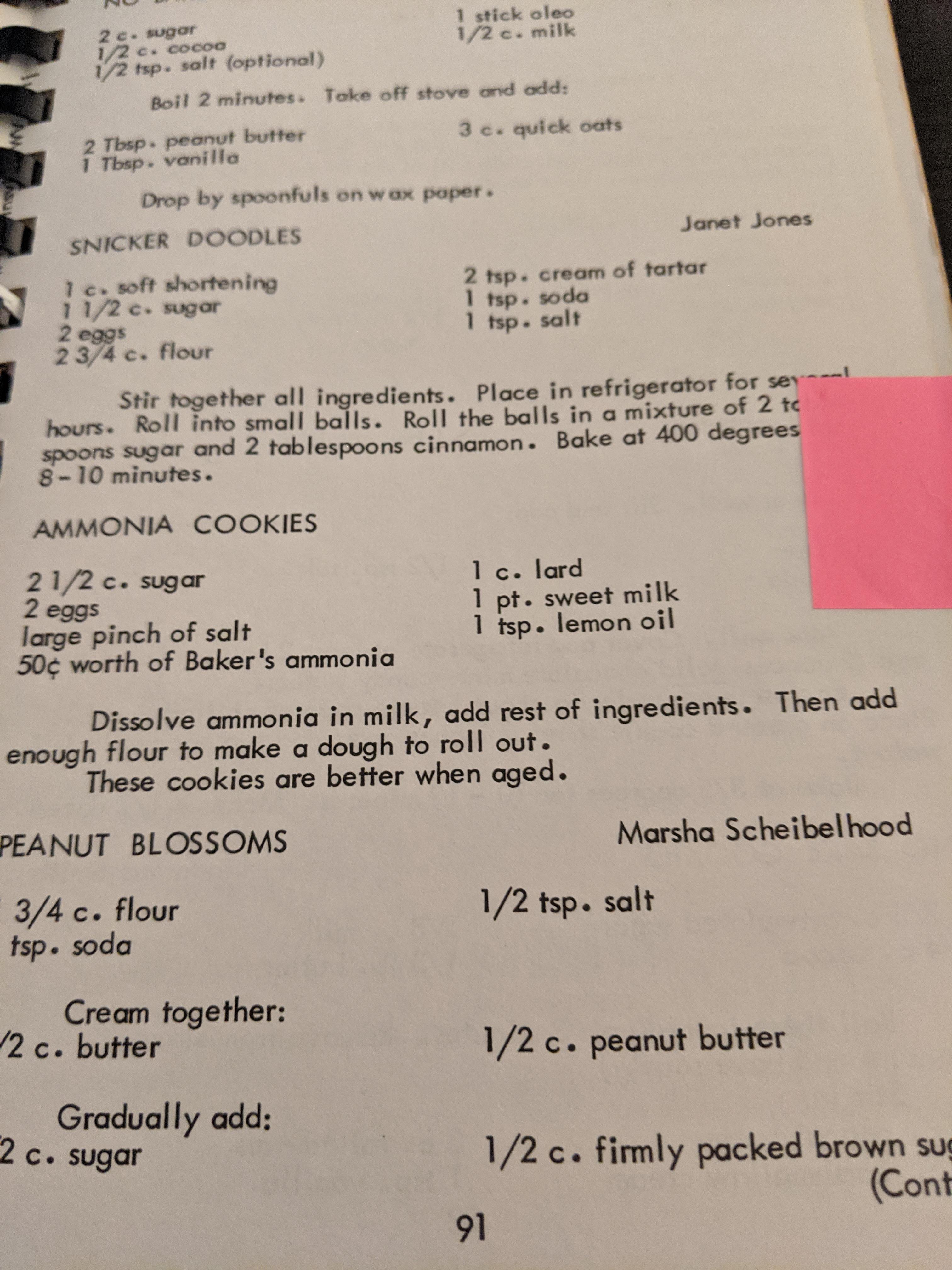 I never knew baker's ammonia existed until I found this recipe from Cookbook Favorite Recipes