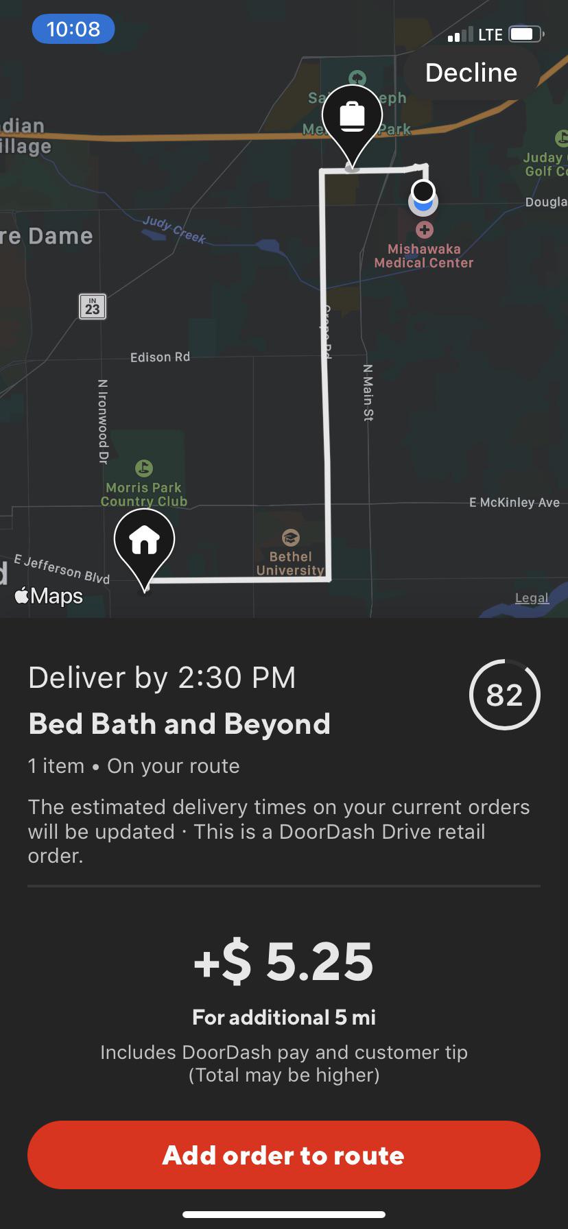 Bed Bath and Beyond?? What?? Hell no lmao r/doordash