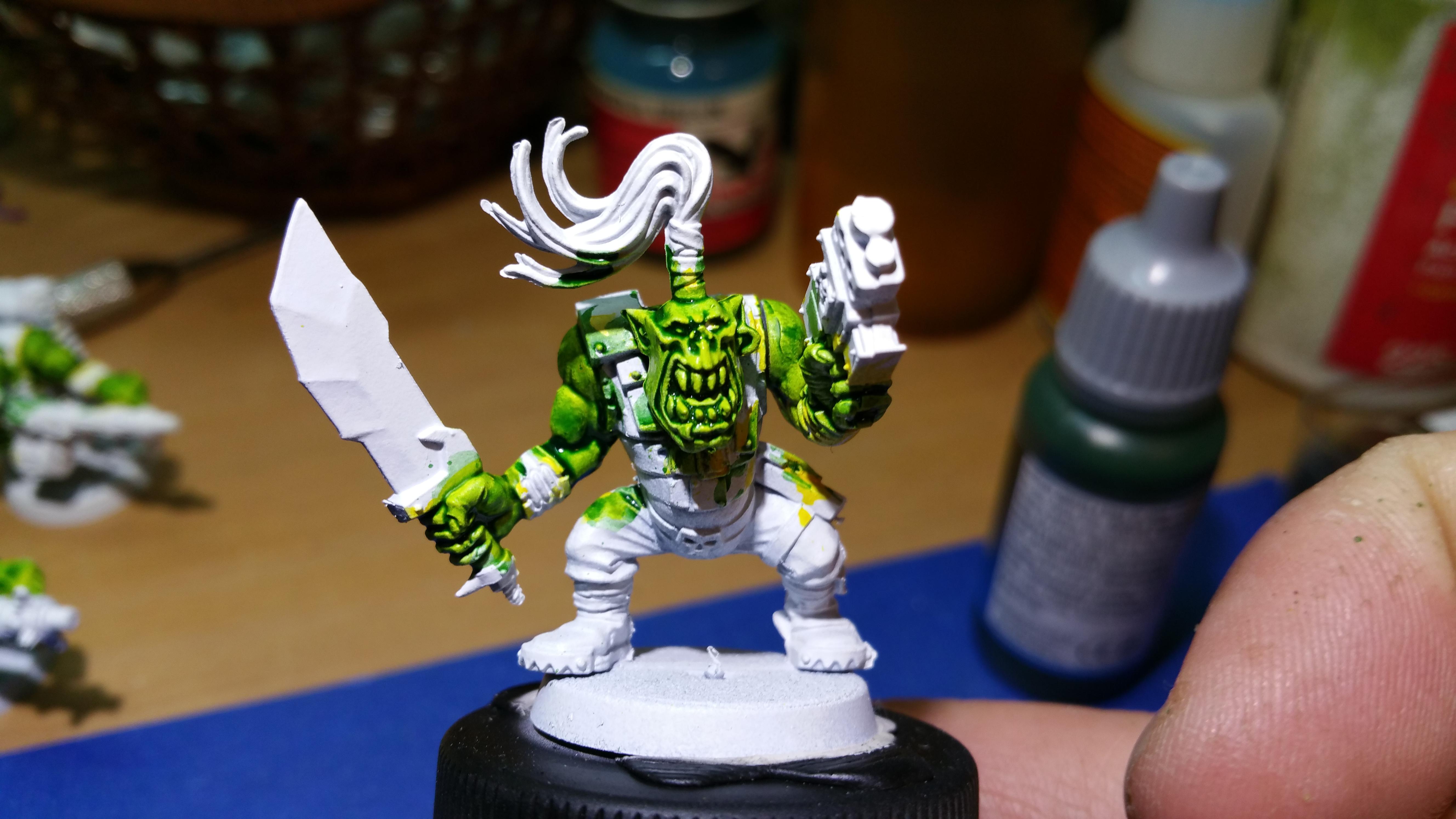 Finally a method to paint ork skin to get me motivated! r/Warhammer40k