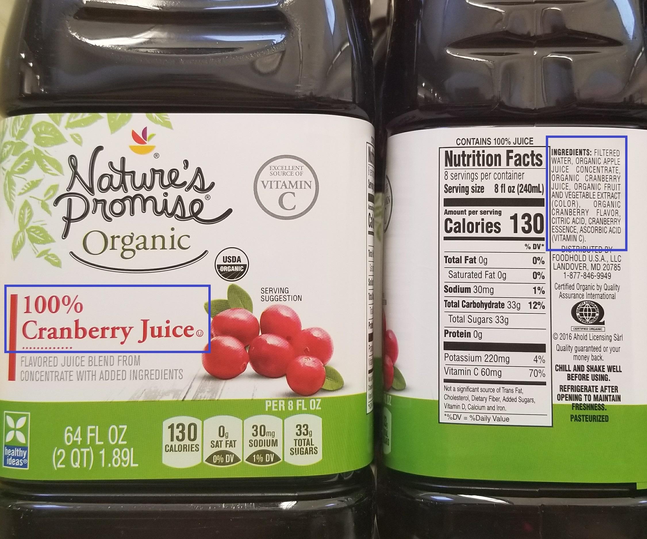 "100 Cranberry Juice" r/ExpectationVsReality