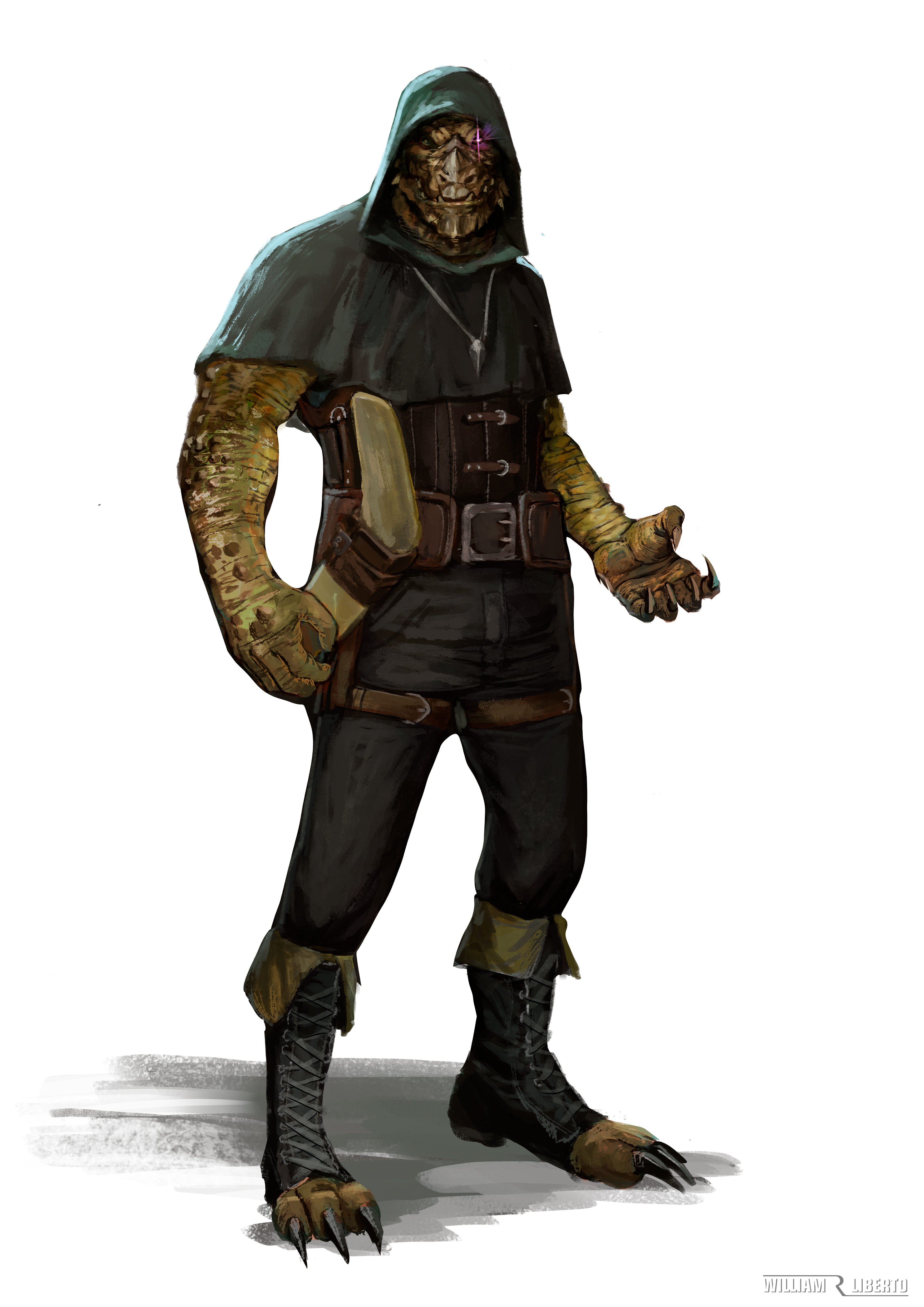 [Art] Tark'kun, the Ravenite Dragonborn Warlock r/DnD