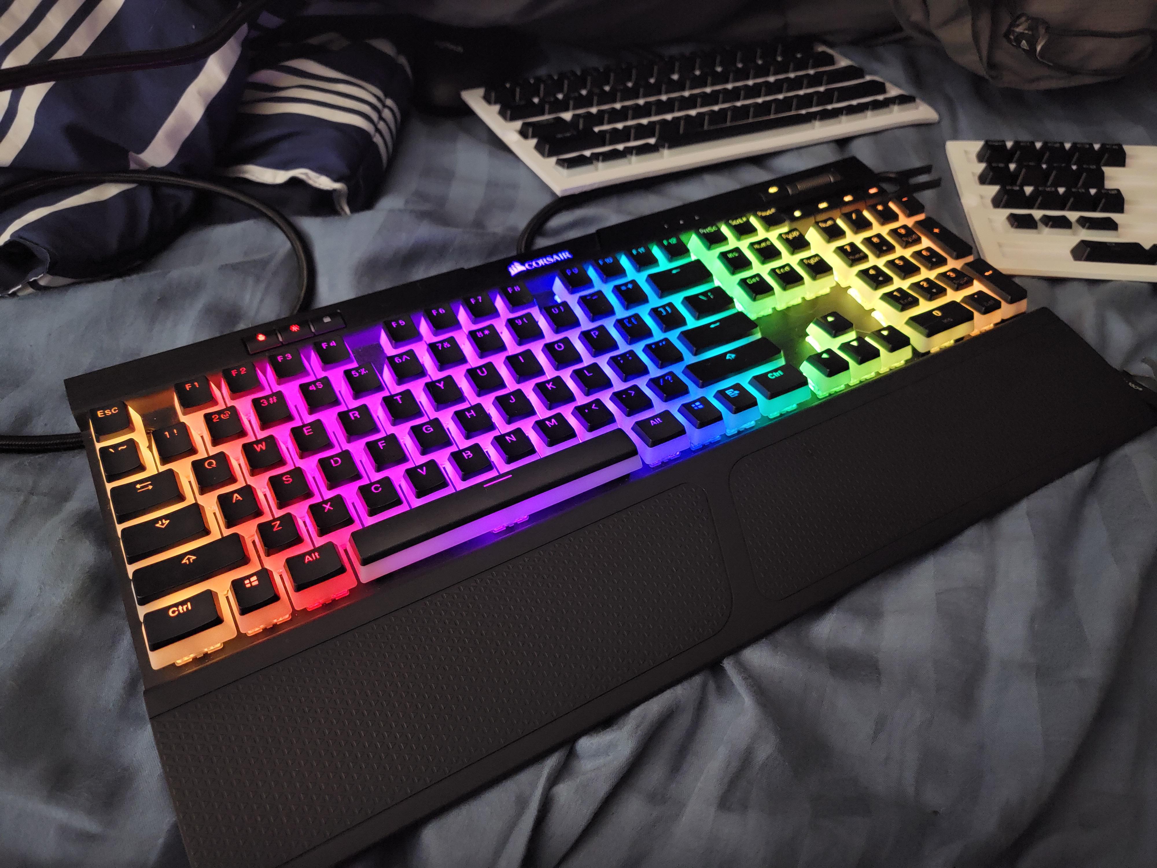 Pudding keycaps for my k70 Mk.2 Corsair