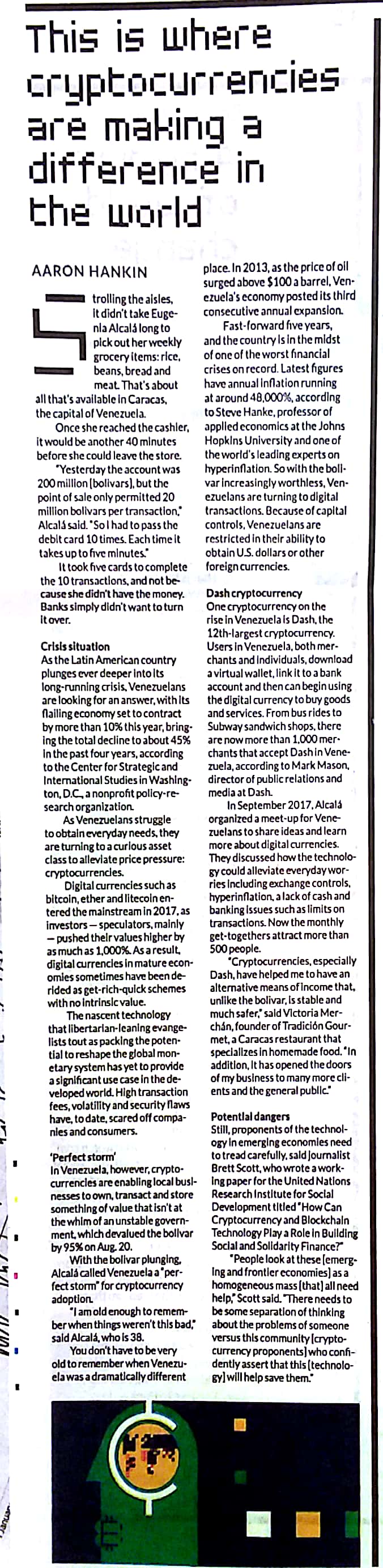 Today's Wall Street Journal bitcoin, ethereum, litecoin mentioned