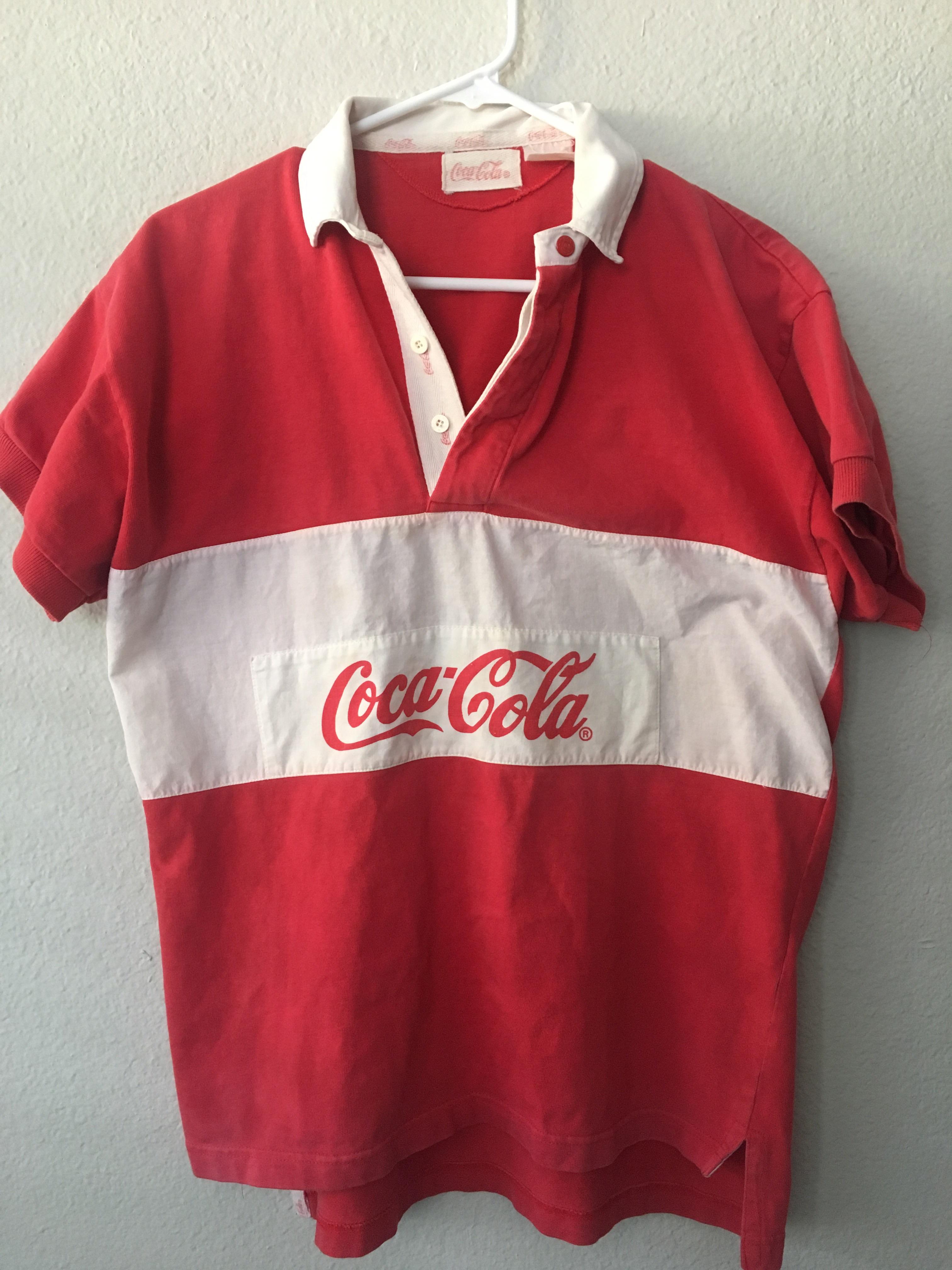 Vintage 1980’s Coca Cola Rugby button up. Willing to part with it. r
