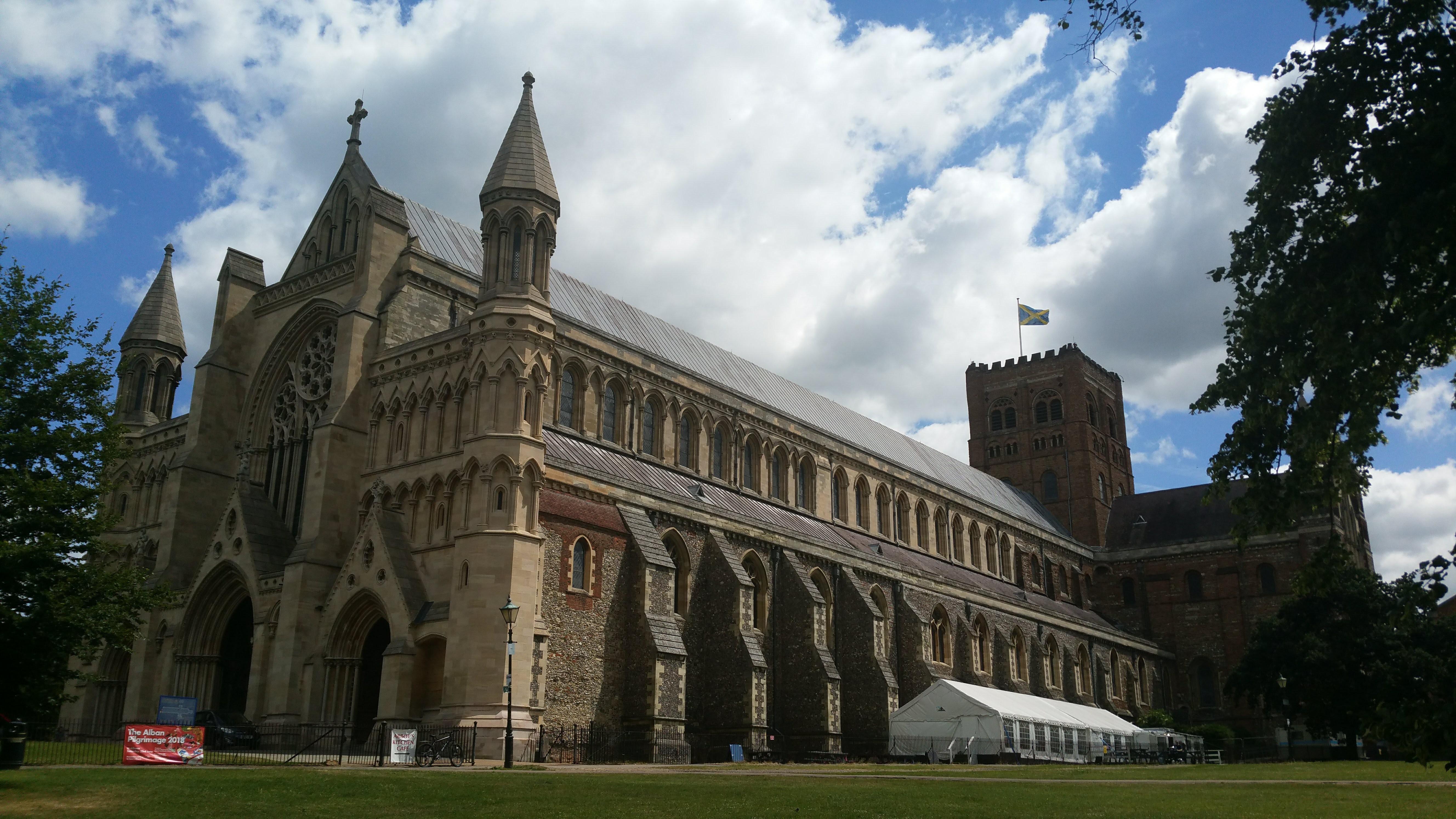 St Albans Cathedral, arguably the oldest Cathedral in England