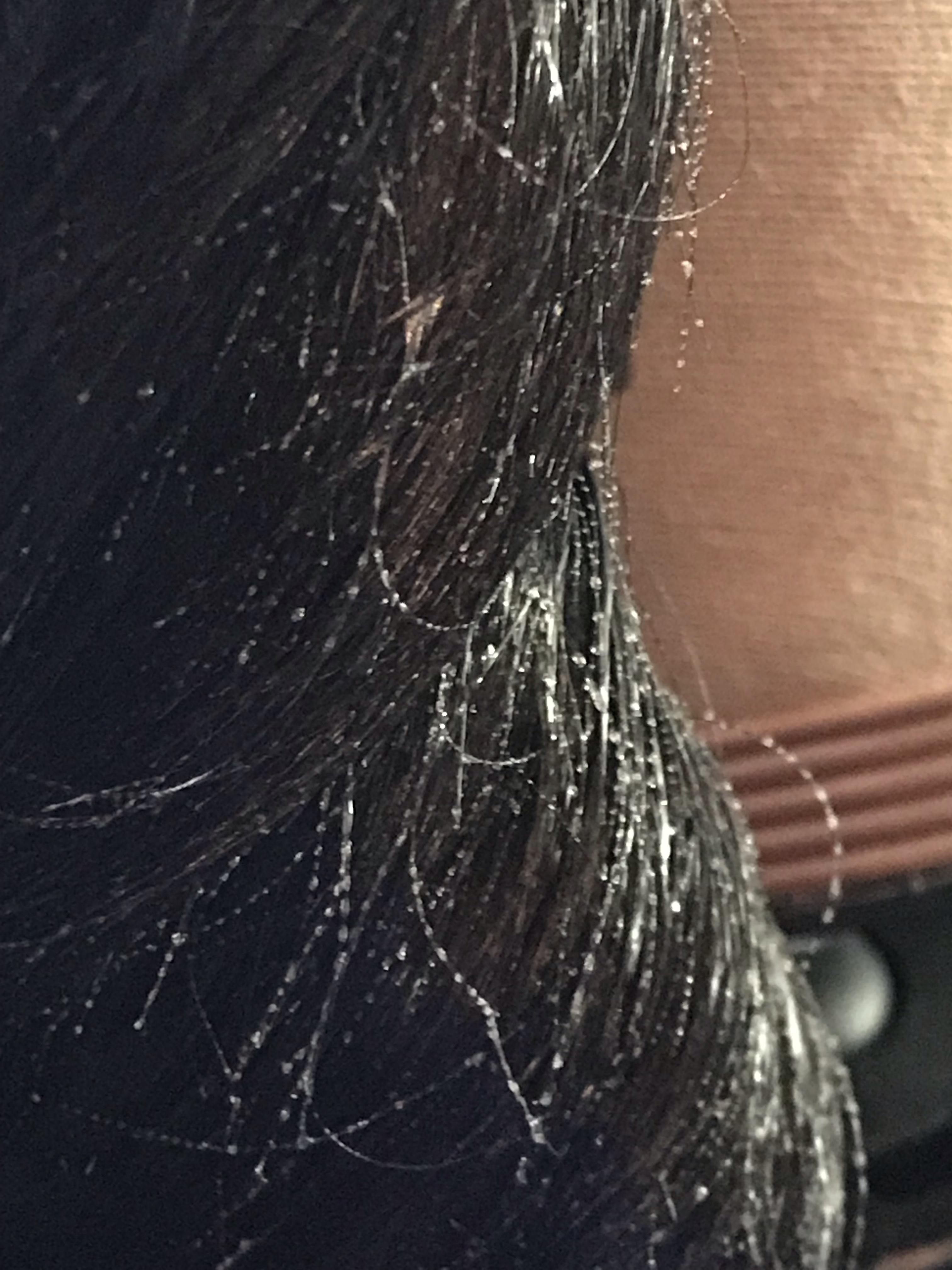 [Help] How do I get rid of little dried hairspray beadlets on my wig fibers? I used Got2 Glued