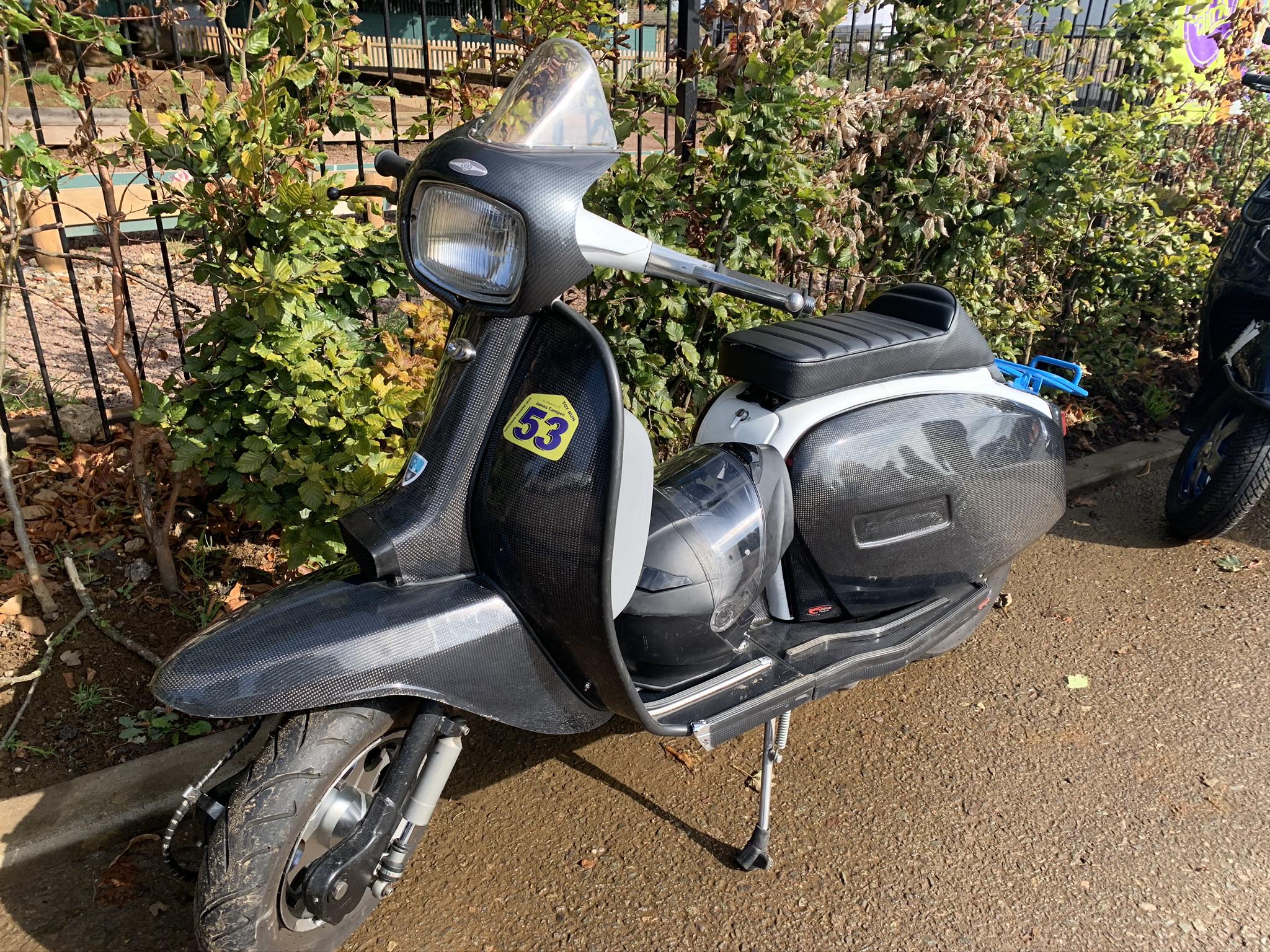 Kettering scooter parts fair carbon fibre Lambretta r/scooters