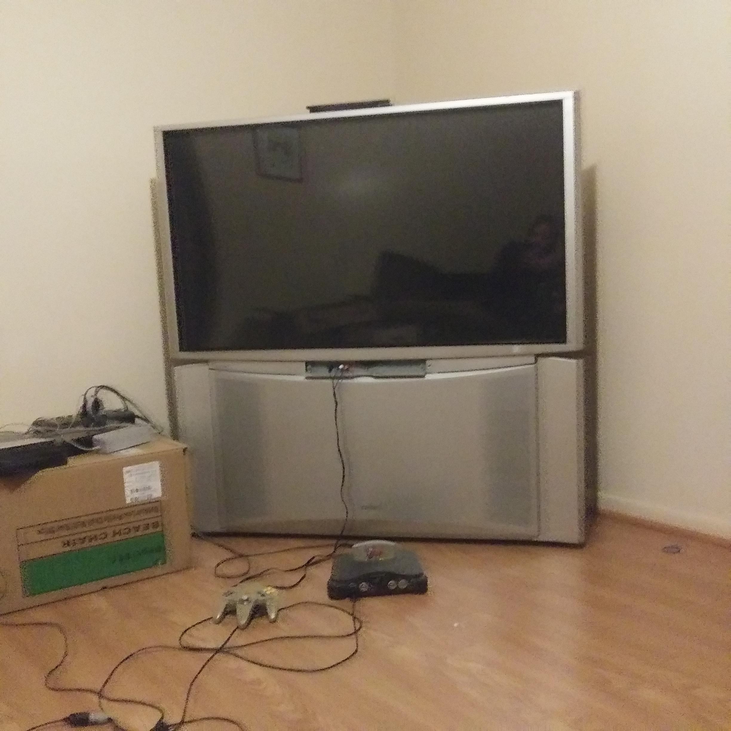 I know Rear Projection CRT's aren't a holy grail or anything, but I got