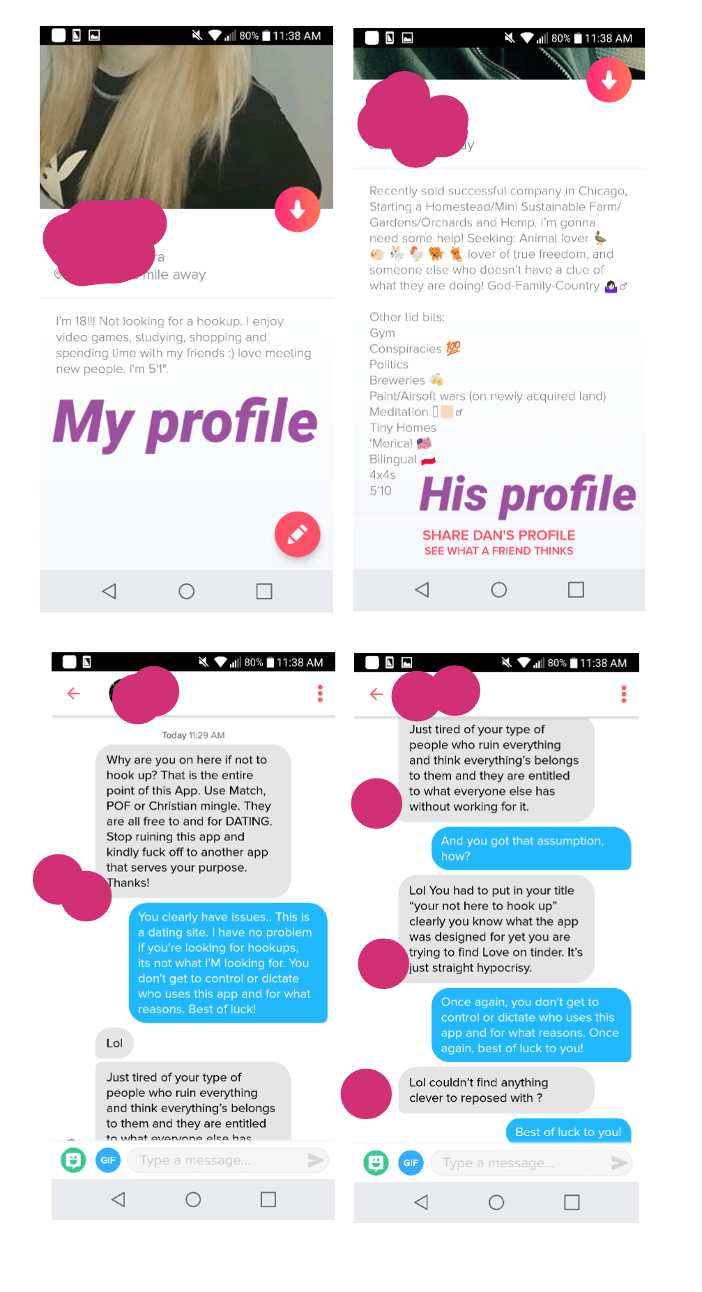 Angry tinder man Tinder