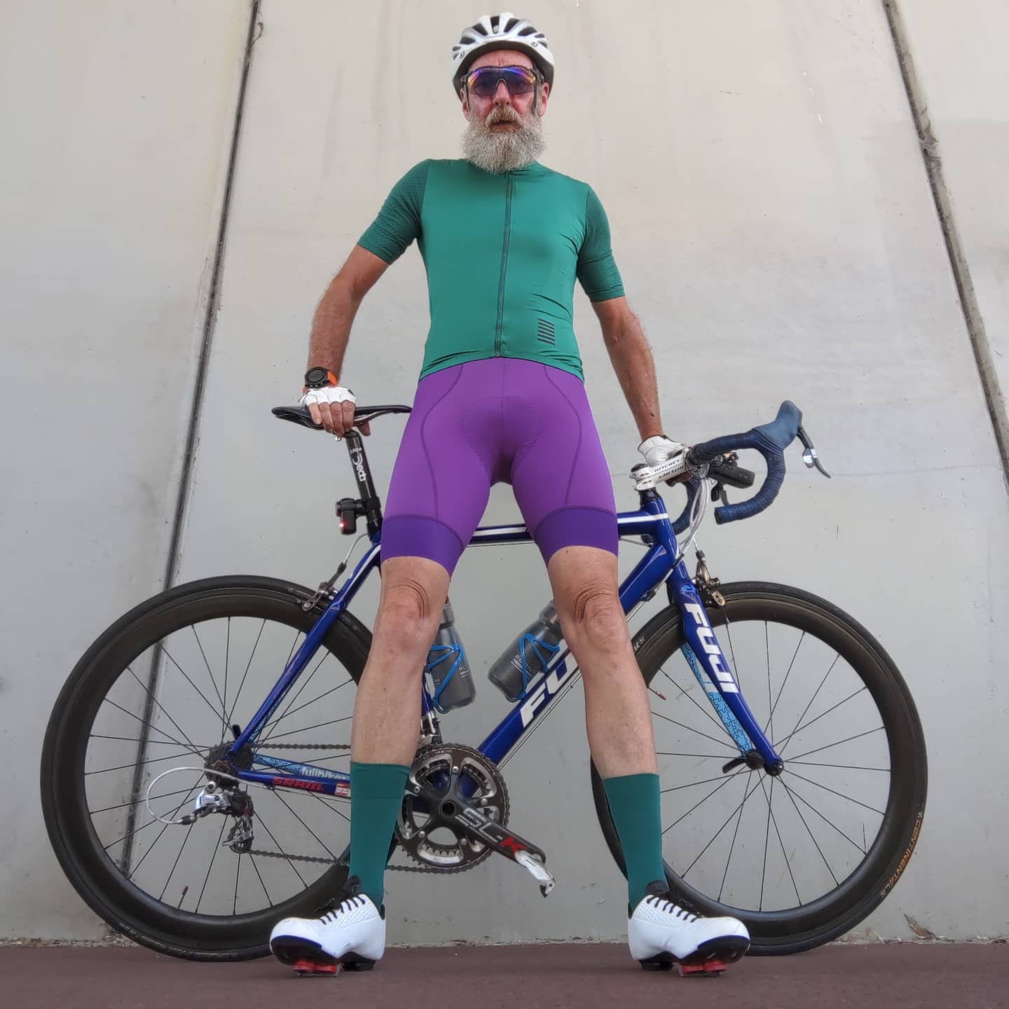 There are the dark purple Rapha bibs and then there are these r