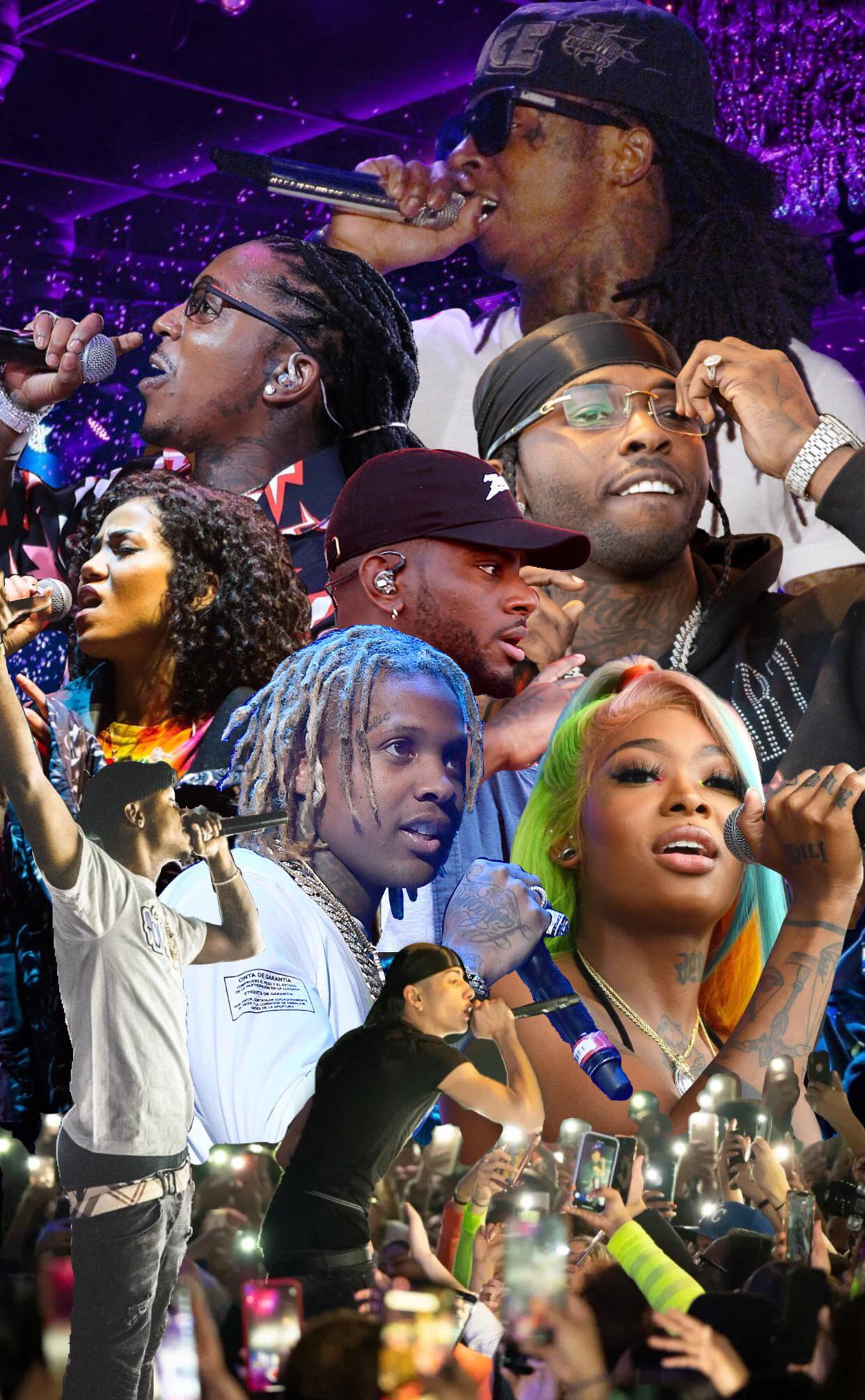 self made rapper collage wallpaper (pt2) r/hiphopwallpapers