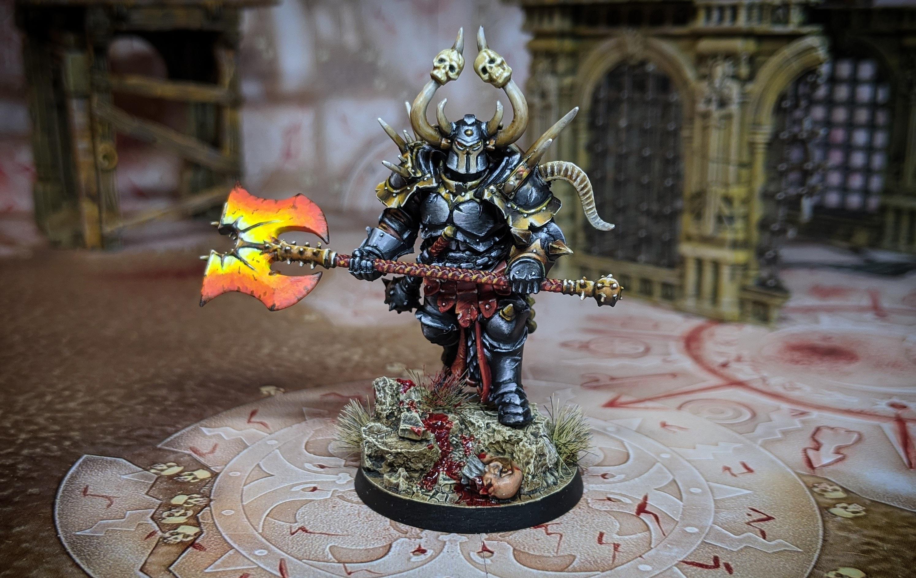 Chaos Lord conversion. Not happy with the axe but was