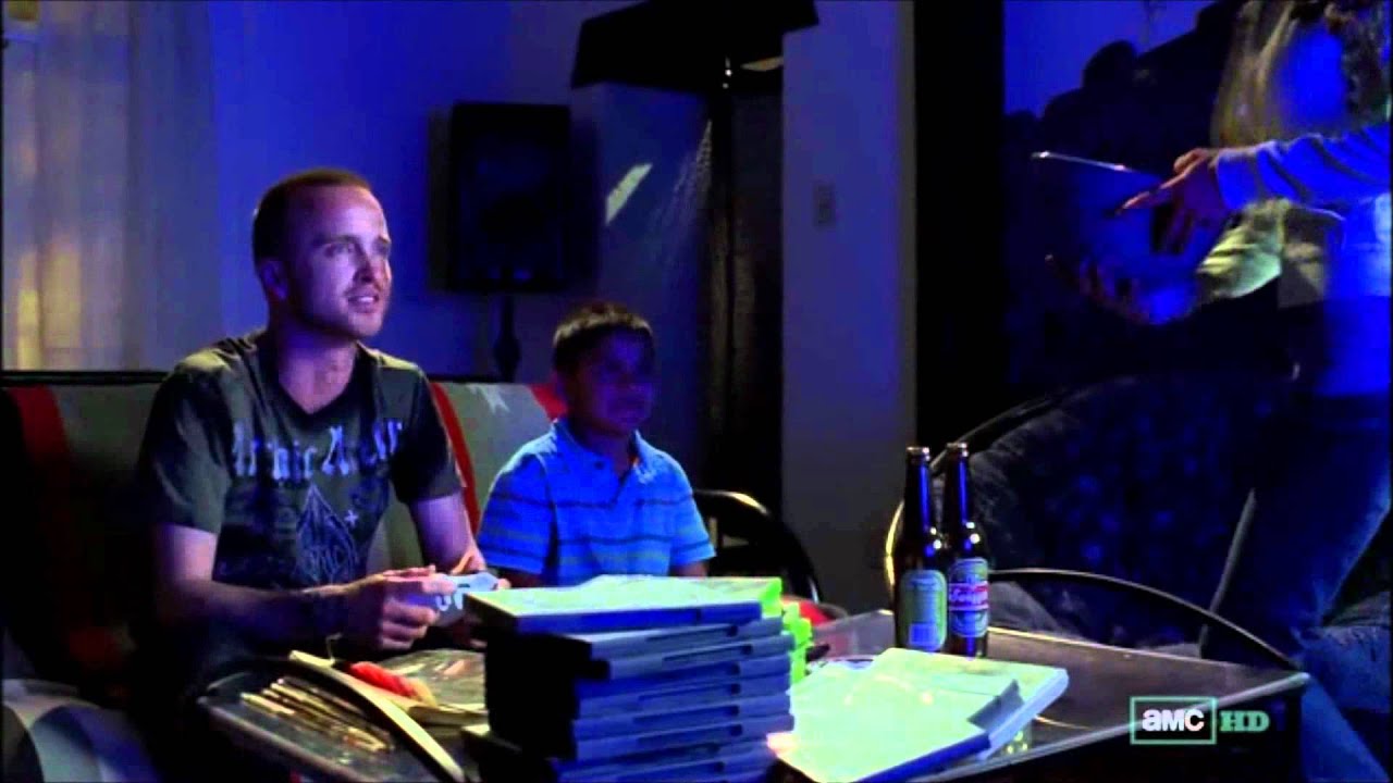 In Breaking Bad (20082013), we see Jesse having fun as he plays Sonic